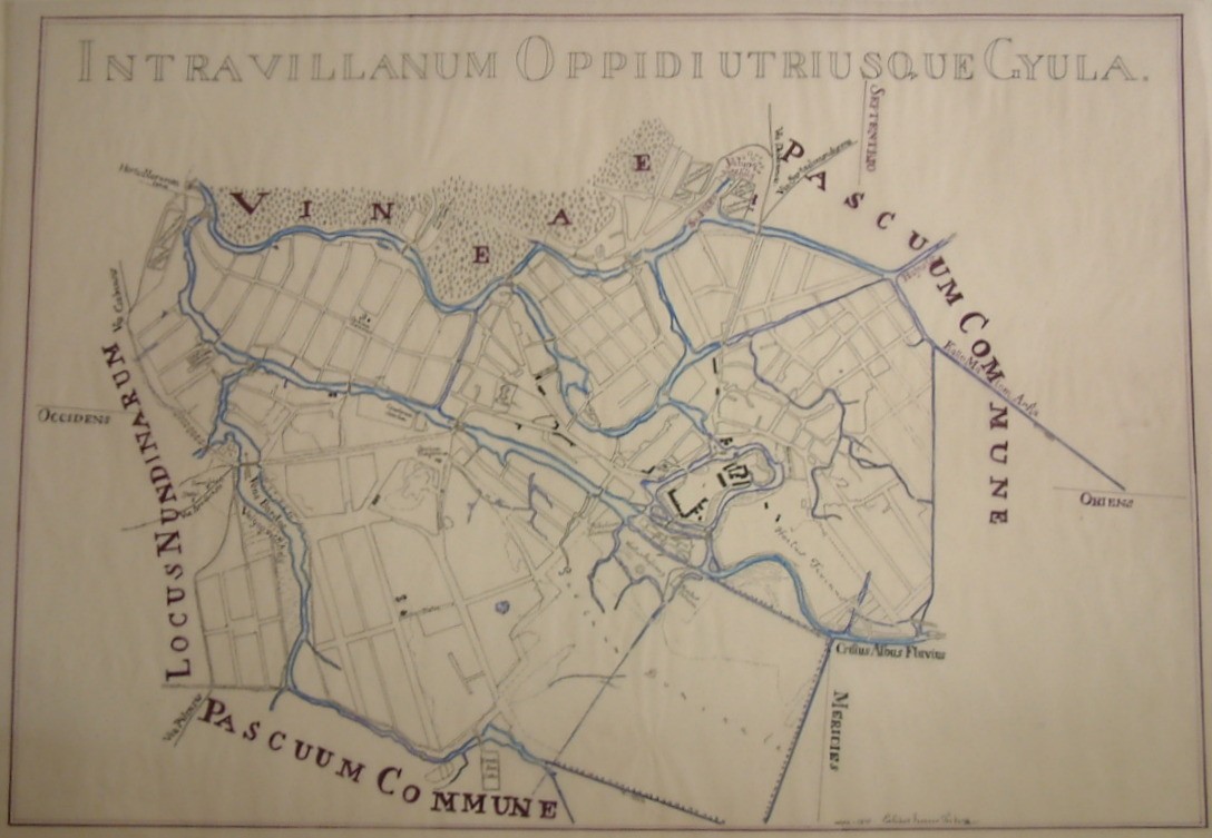 Térkép , tus , pauszpapír (Erkel Ferenc Múzeum CC BY-NC-SA)
