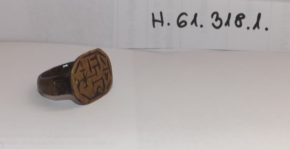 Sárgaréz pecsétgyűrű (Erkel Ferenc Múzeum CC BY-NC-SA)