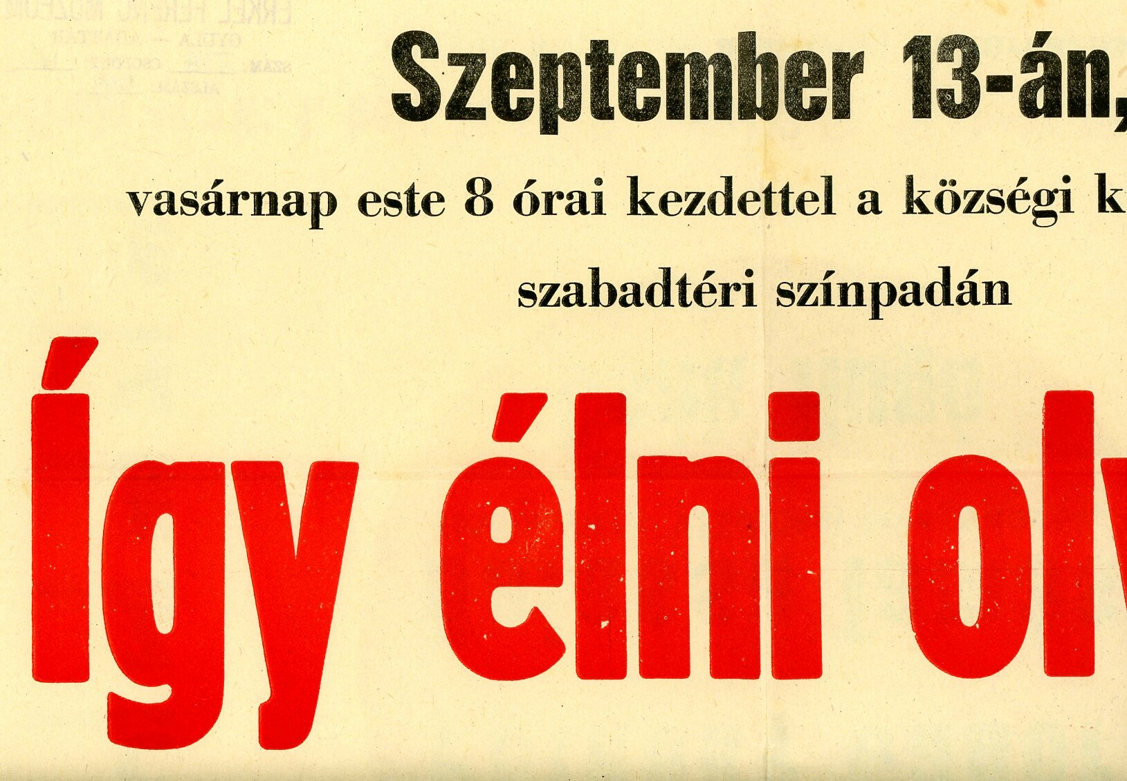 Plakát űrlap (Erkel Ferenc Múzeum CC BY-NC-SA)