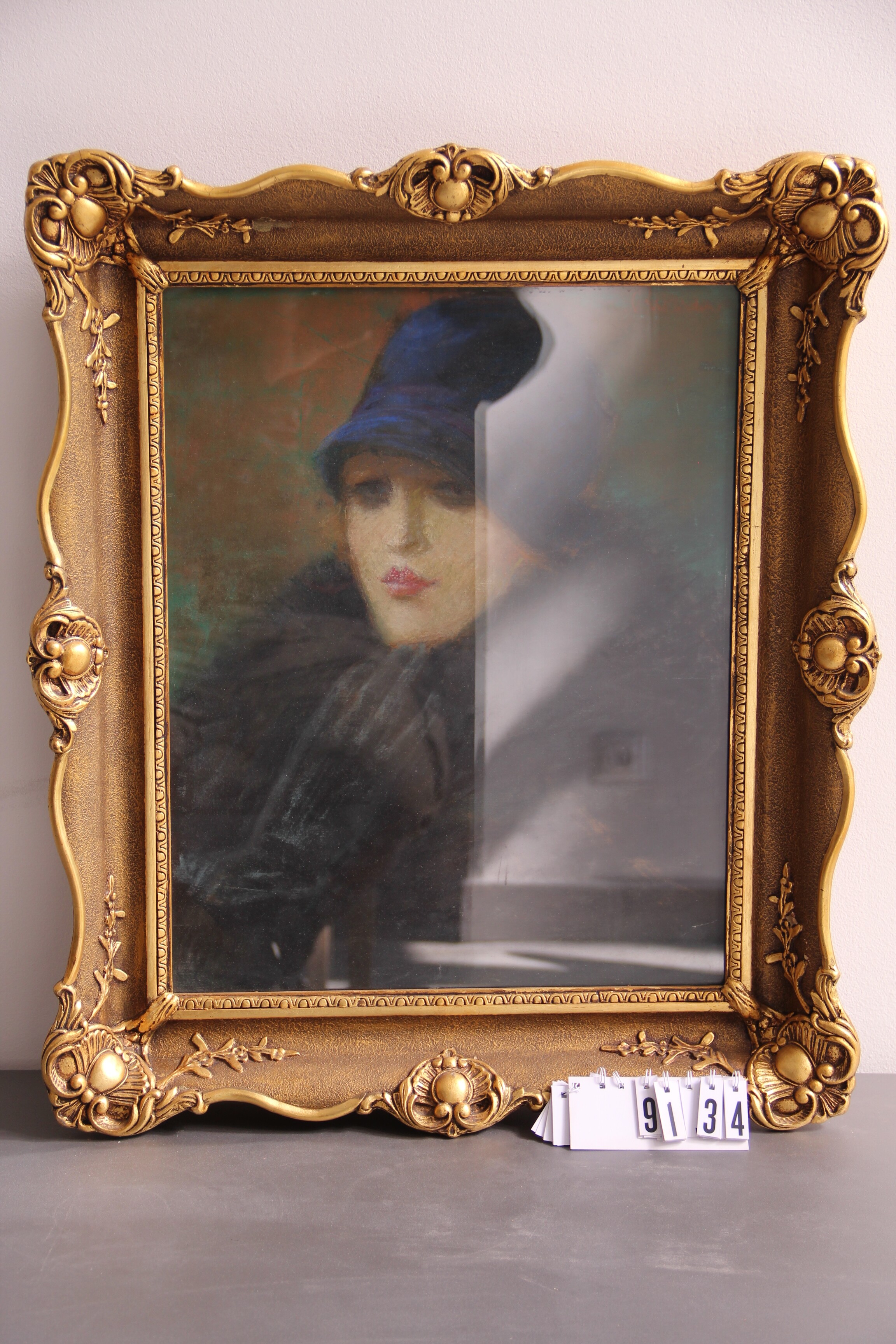 Rippl - Rónai József (1861 - 1927): Kék kalapos nő (Erkel Ferenc Múzeum és Könyvtár, Gyula CC BY-NC-SA)