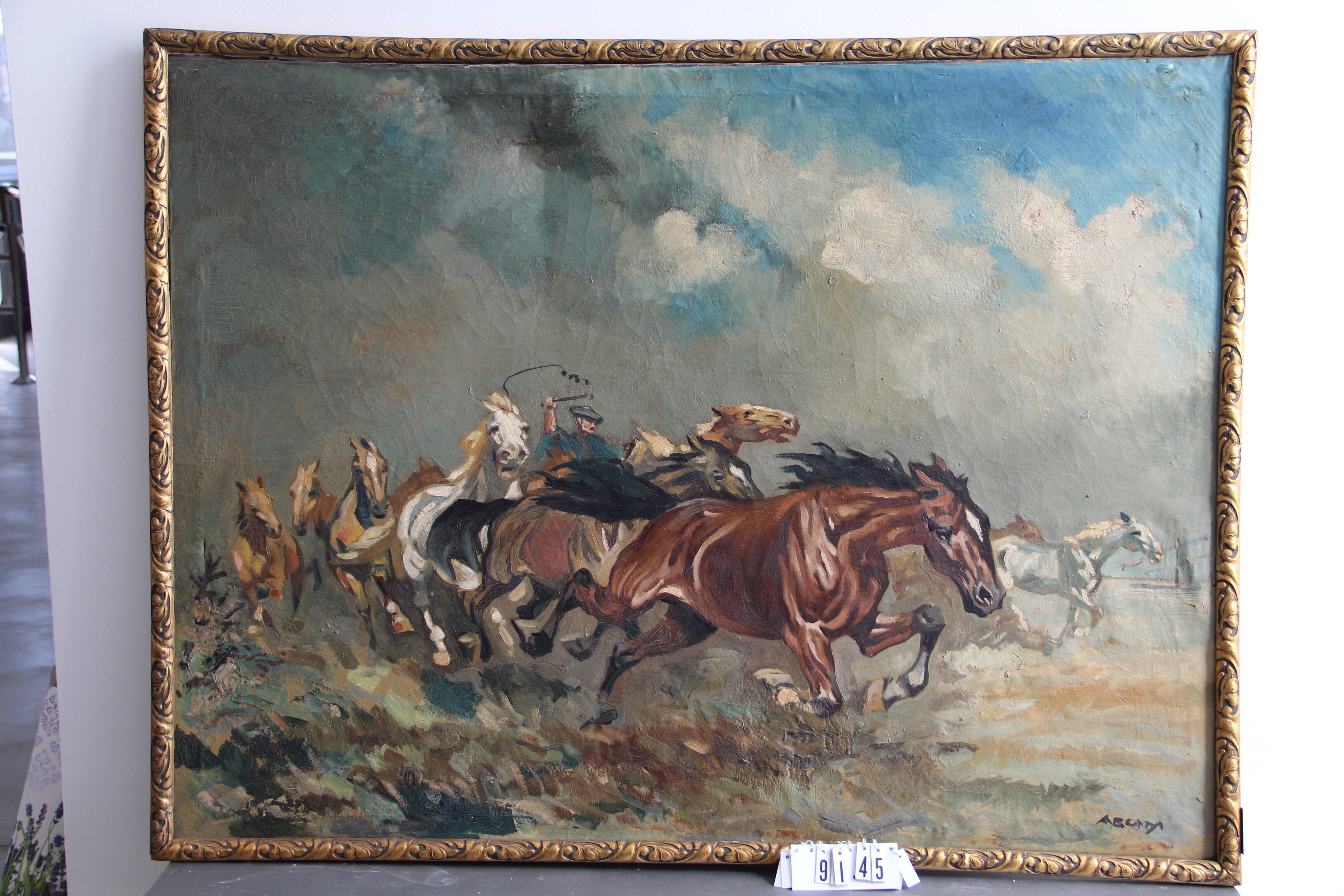 Abonyi: Vágtató lovak (Erkel Ferenc Múzeum és Könyvtár, Gyula CC BY-NC-SA)