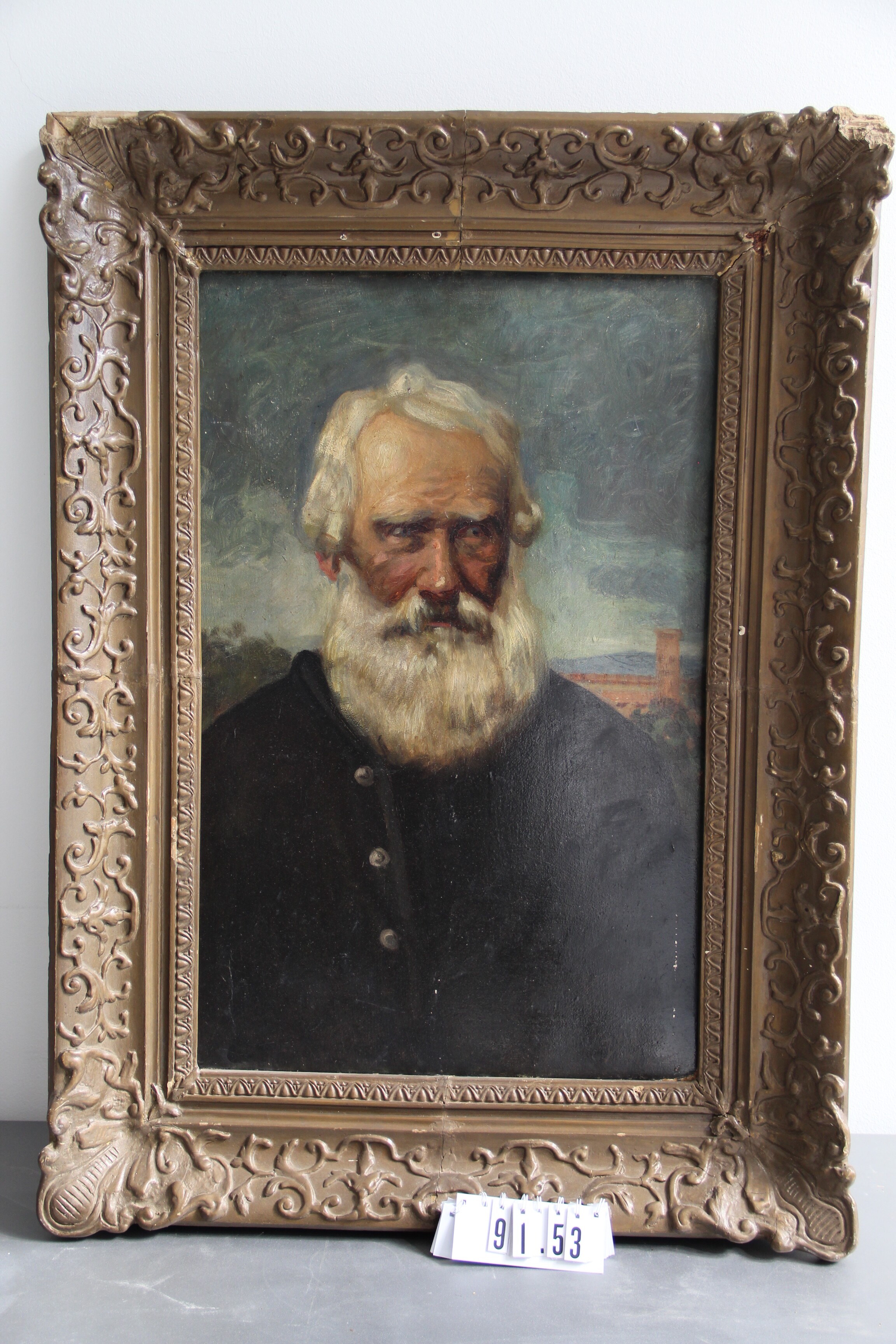 Hárai: Szakállas férfi portréja (Erkel Ferenc Múzeum és Könyvtár, Gyula CC BY-NC-SA)