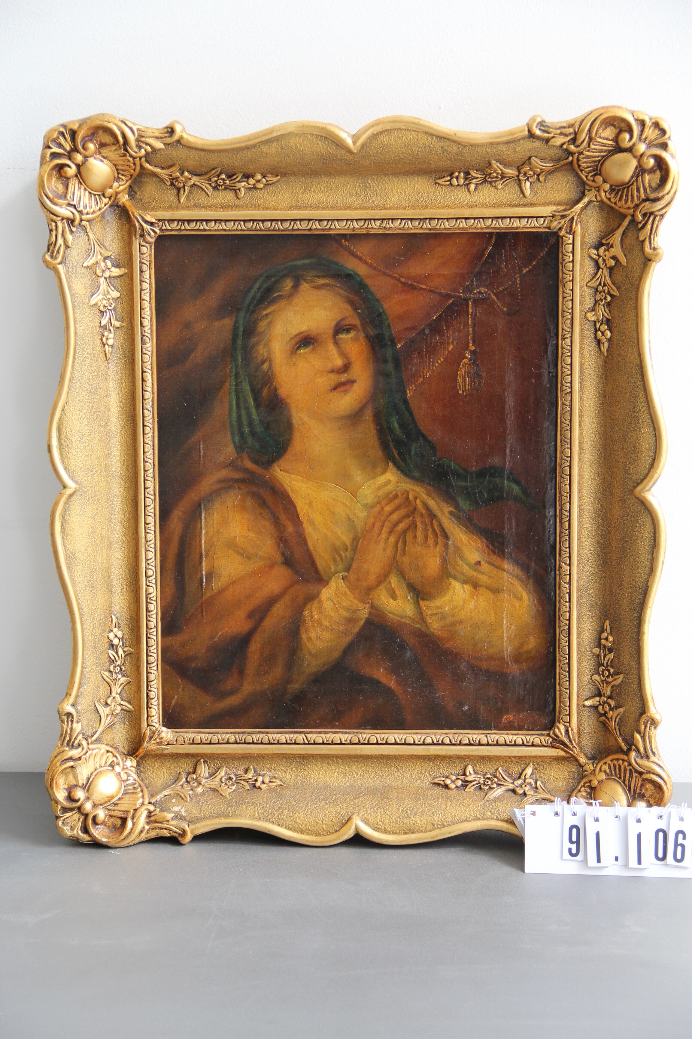 Ismeretlen festő: Könnyező Madonna (Erkel Ferenc Múzeum és Könyvtár, Gyula CC BY-NC-SA)
