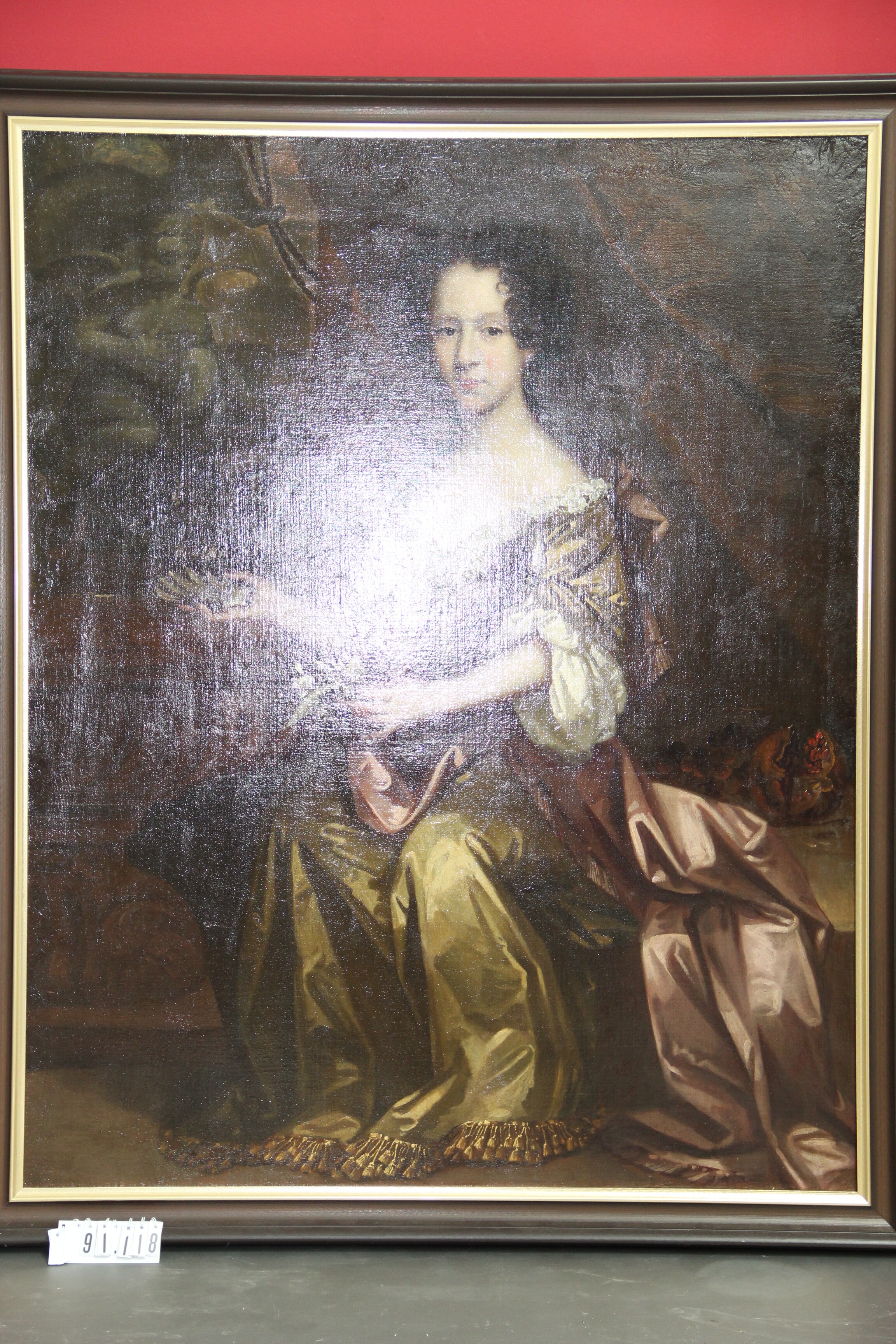 Ismeretlen festő, XVII. sz.: Főúri hölgy portréja (Erkel Ferenc Múzeum és Könyvtár, Gyula CC BY-NC-SA)