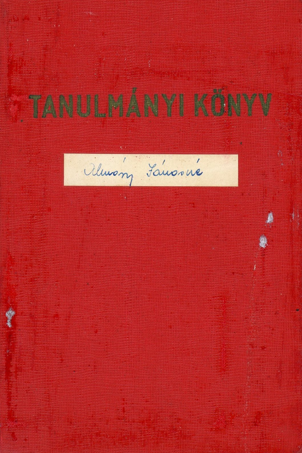 tanulmányi könyv (Erkel Ferenc Múzeum CC BY-NC-SA)