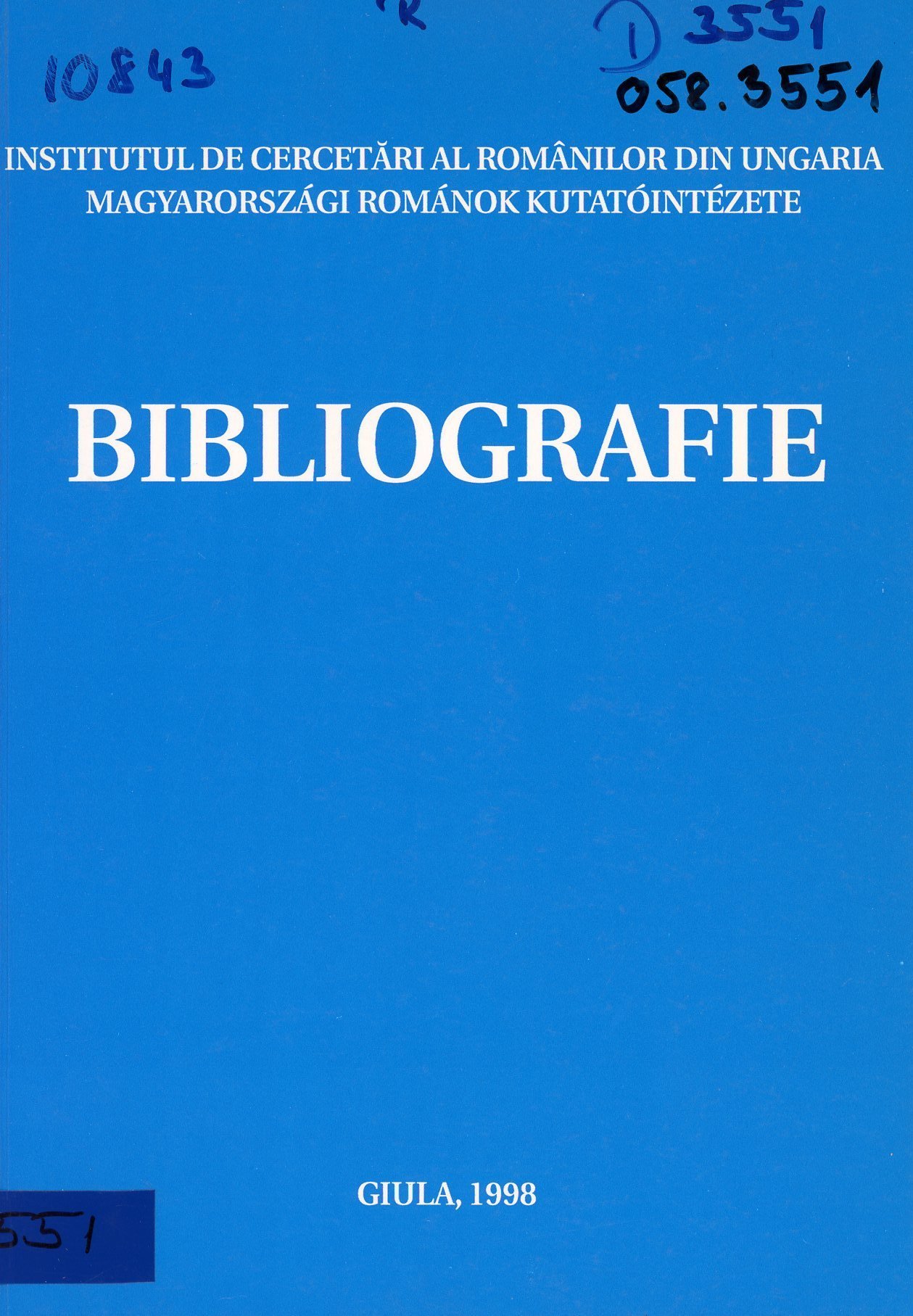 Bibliografie (Erkel Ferenc Múzeum és Könyvtár, Gyula CC BY-NC-SA)