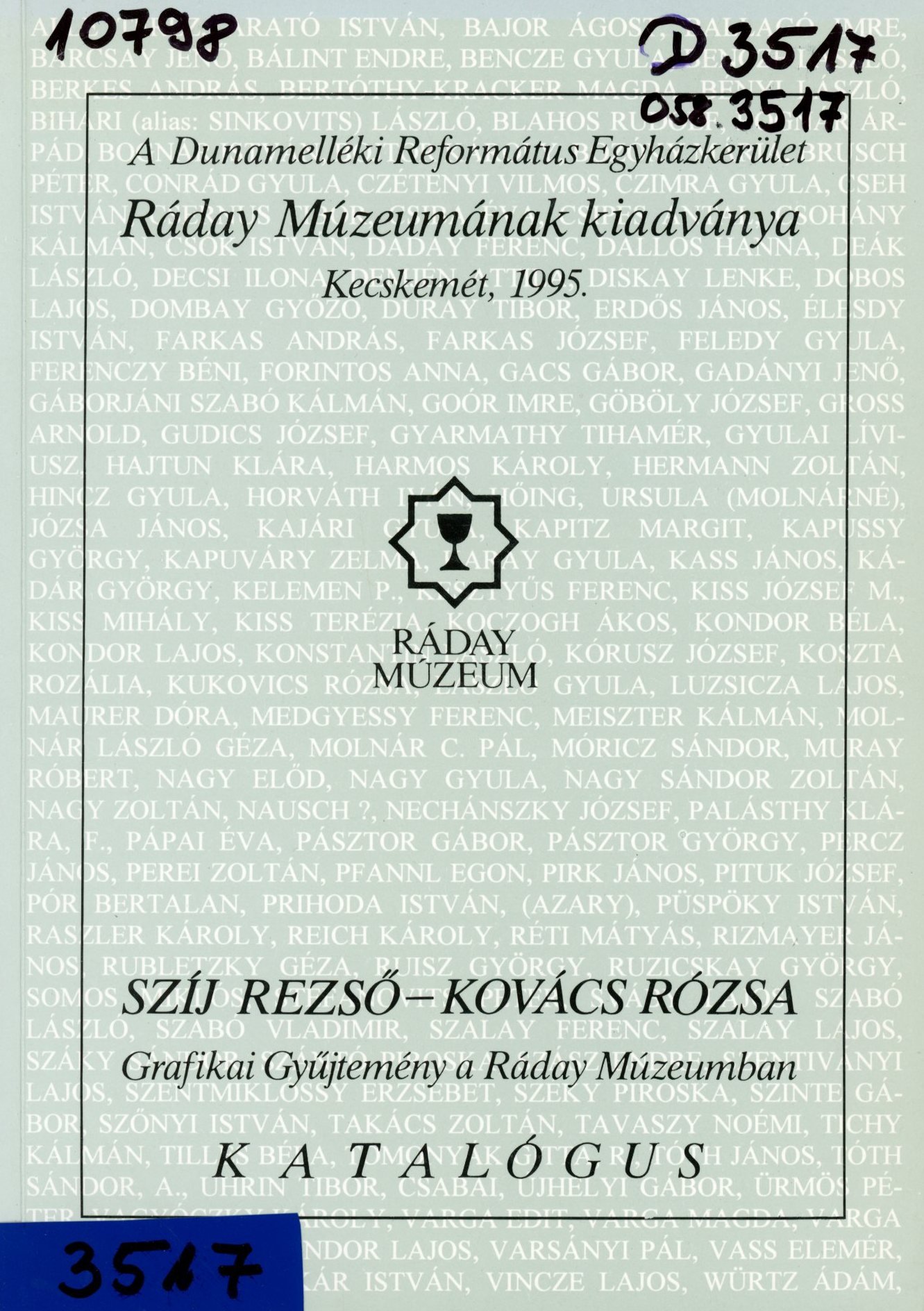 Ráday Múzeumának kiadványa (Erkel Ferenc Múzeum és Könyvtár, Gyula CC BY-NC-SA)