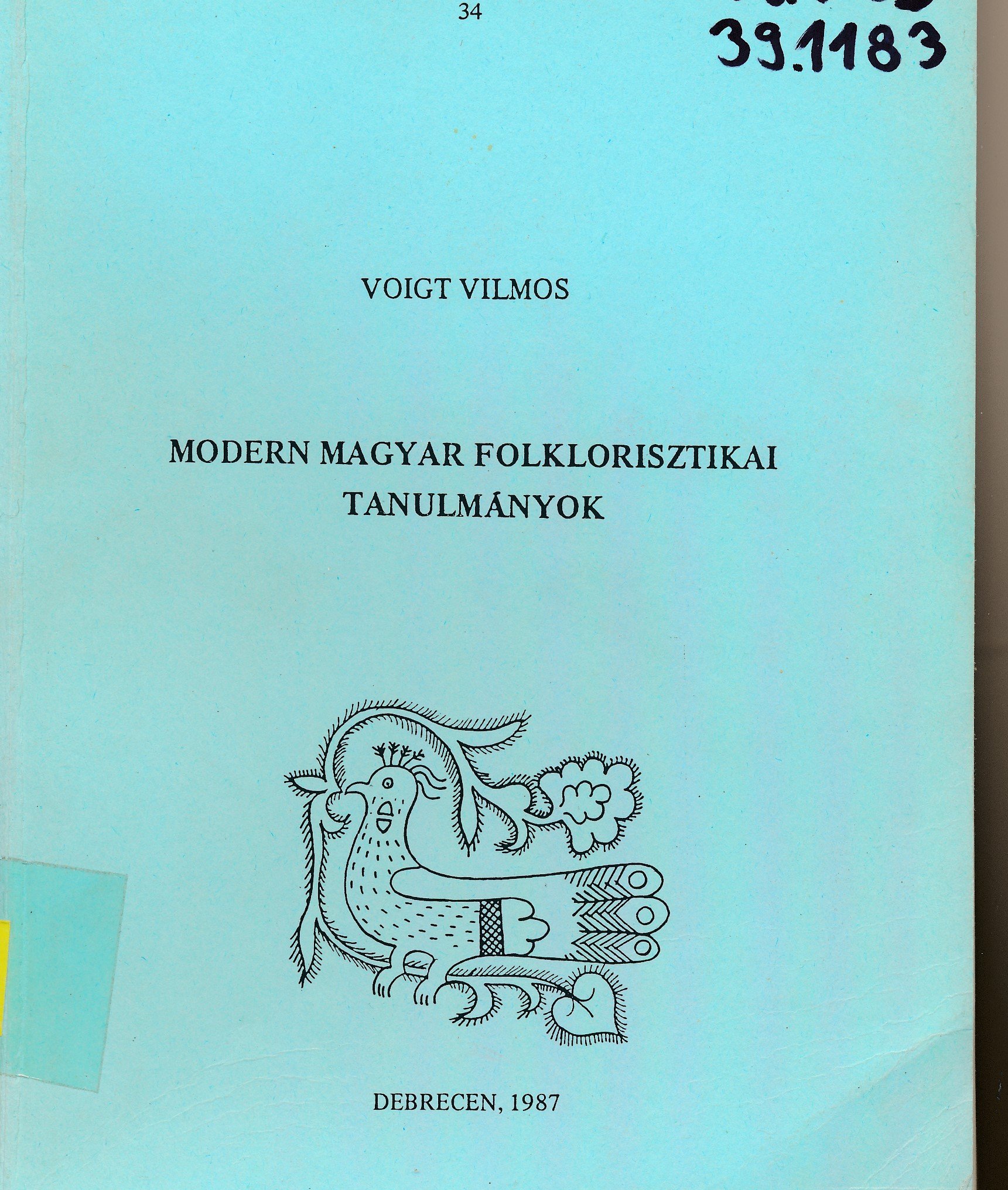 Modern magyar folklorisztikai tanulmányok (Erkel Ferenc Múzeum és Könyvtár, Gyula CC BY-NC-SA)