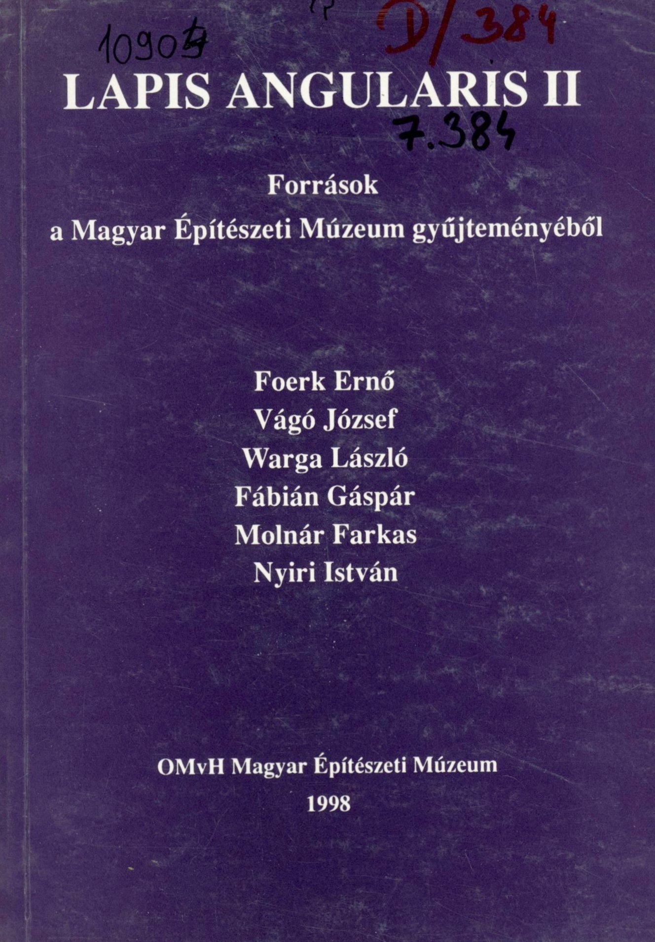 Lapis Angularis II. (Erkel Ferenc Múzeum és Könyvtár, Gyula CC BY-NC-SA)