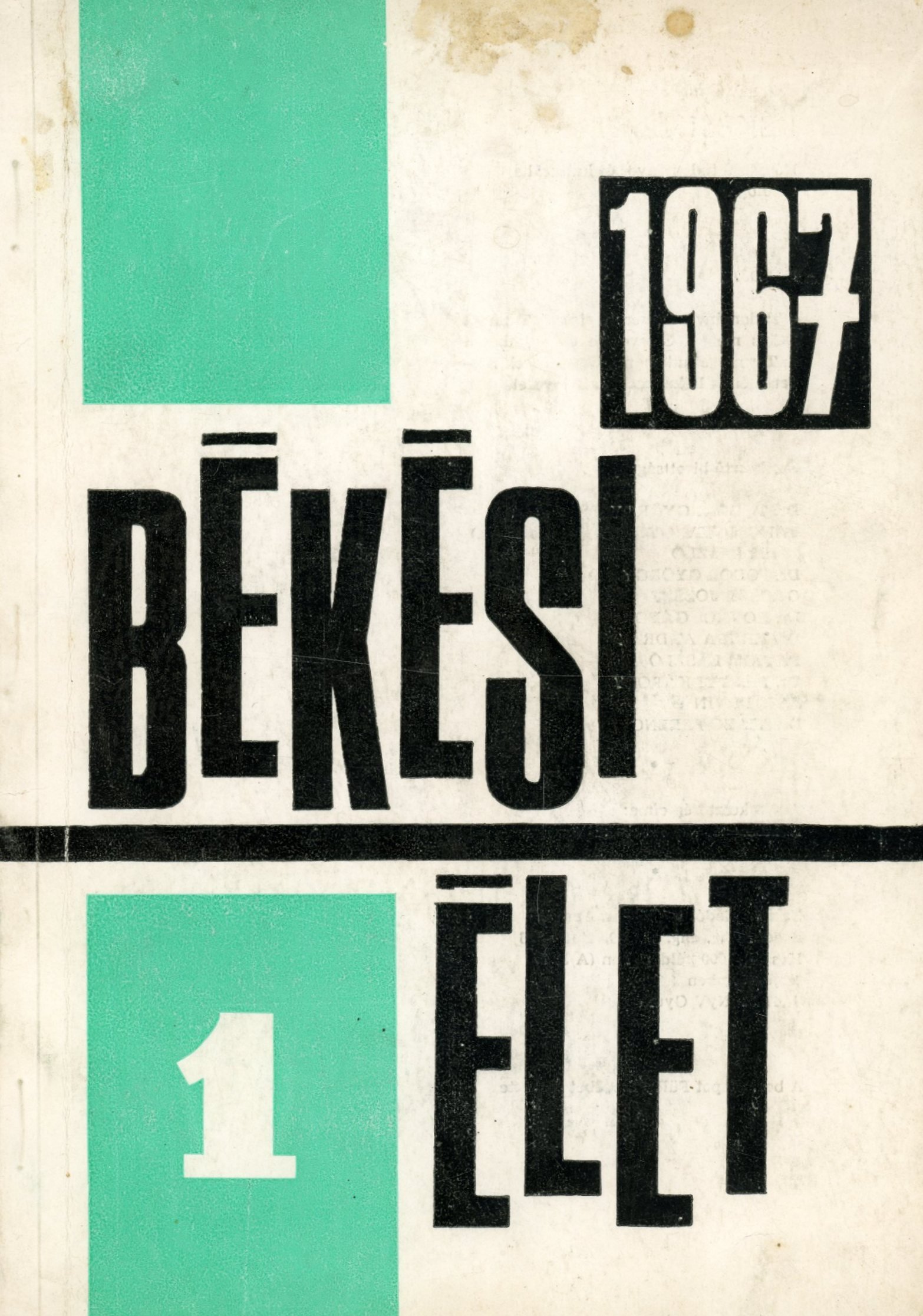 Békési Élet 1 1967 (Erkel Ferenc Múzeum és Könyvtár, Gyula CC BY-NC-SA)