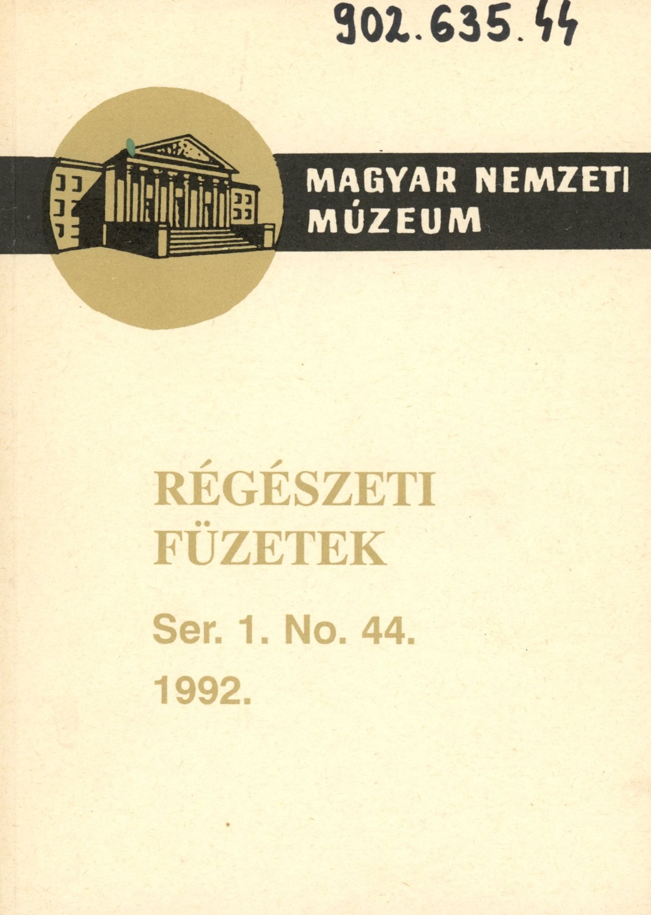 Régészeti Füzetek (Erkel Ferenc Múzeum és Könyvtár, Gyula CC BY-NC-SA)