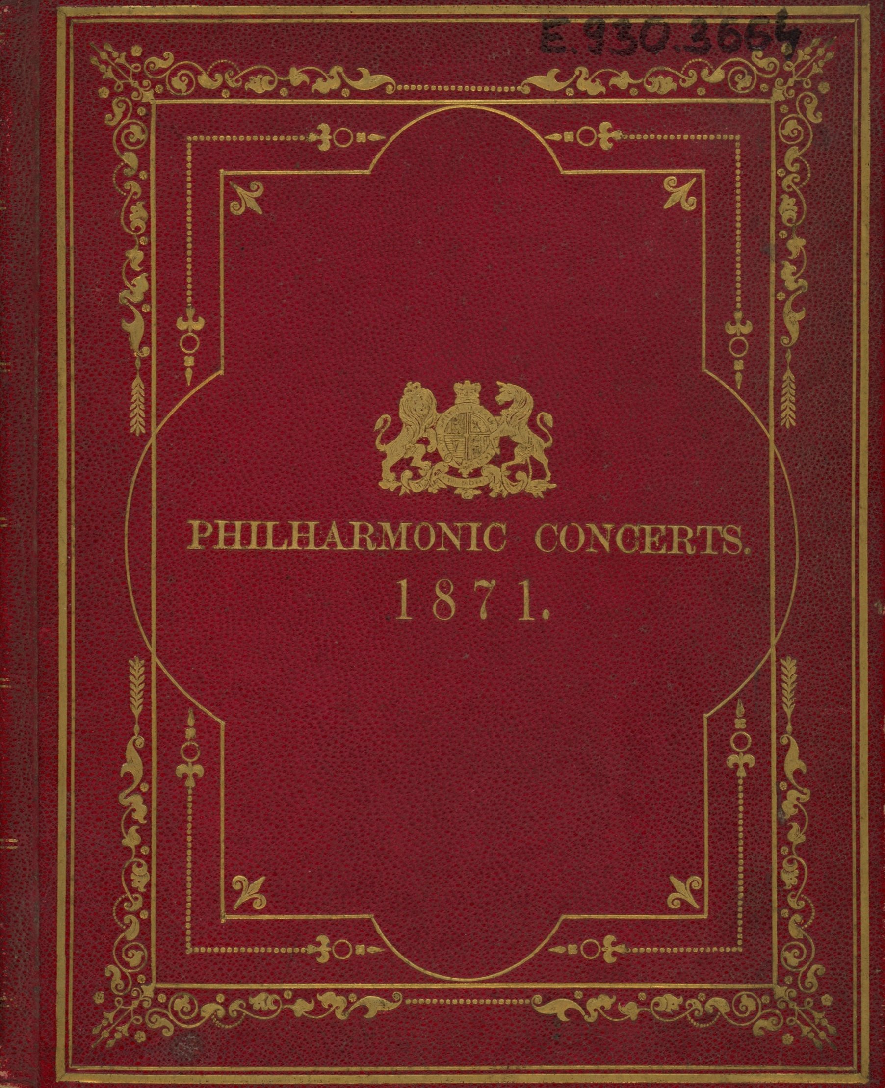 Philharmonic Concerts 1871 (Erkel Ferenc Múzeum és Könyvtár, Gyula CC BY-NC-SA)