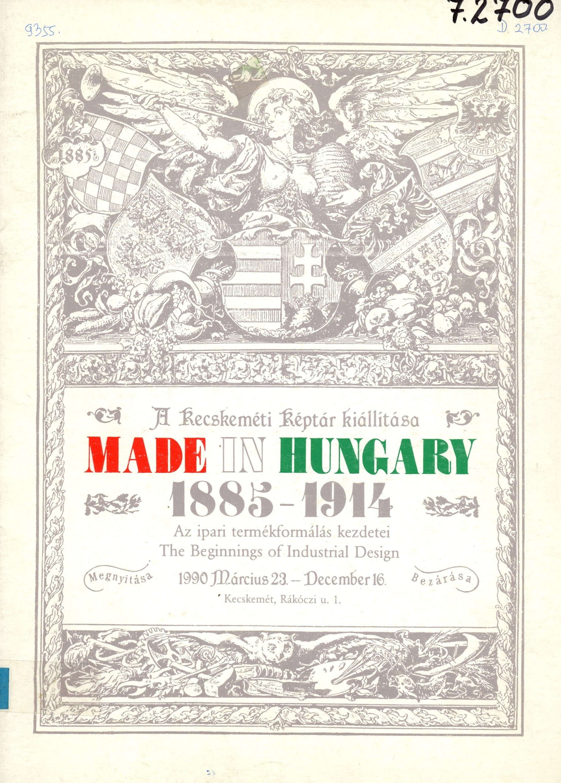 Made in Hungary 1885 - 1914 (Erkel Ferenc Múzeum és Könyvtár, Gyula CC BY-NC-SA)