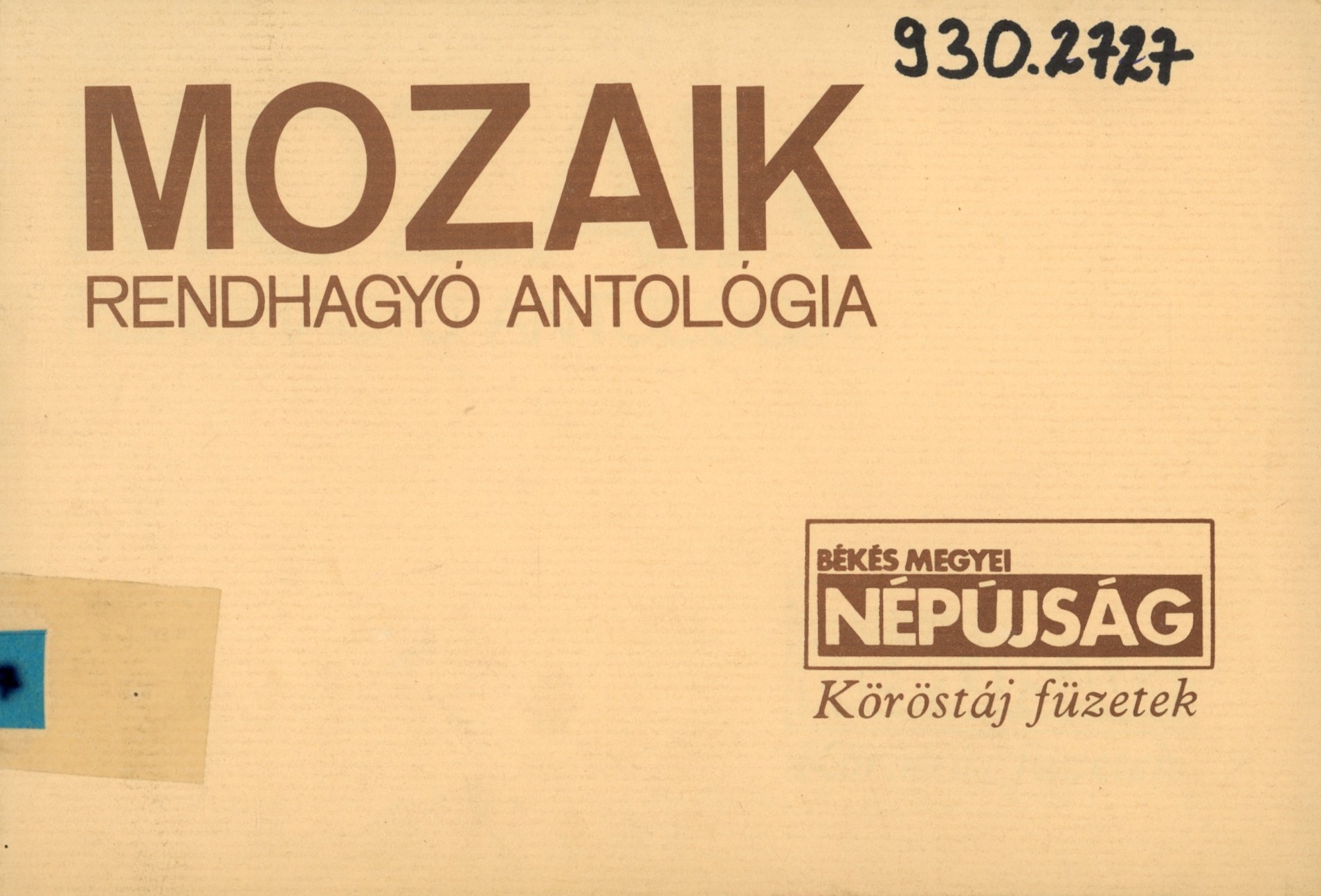 MOZAIK (Erkel Ferenc Múzeum és Könyvtár, Gyula CC BY-NC-SA)