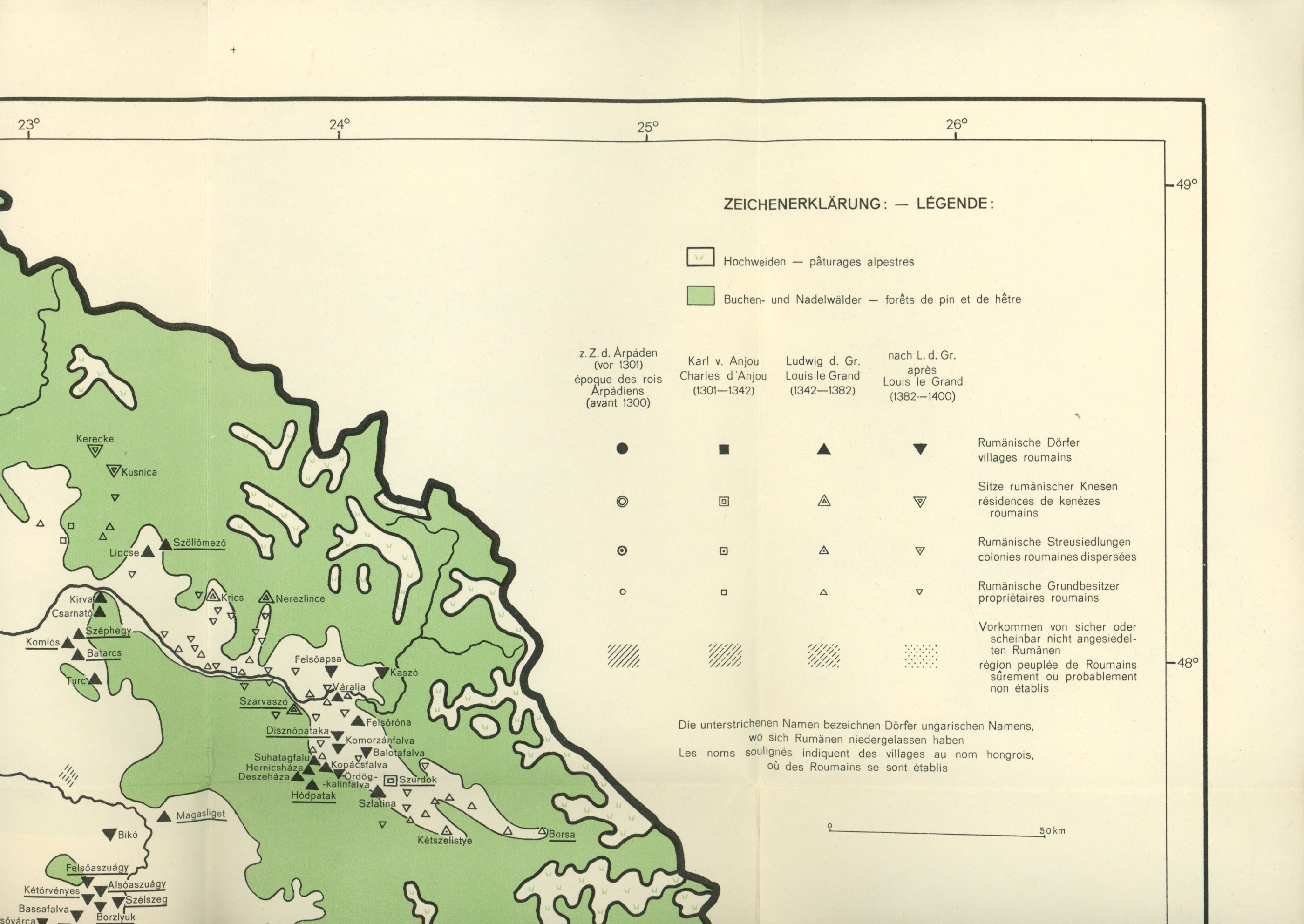 Les Colonies Roumaines térkép (Erkel Ferenc Múzeum és Könyvtár, Gyula CC BY-NC-SA)