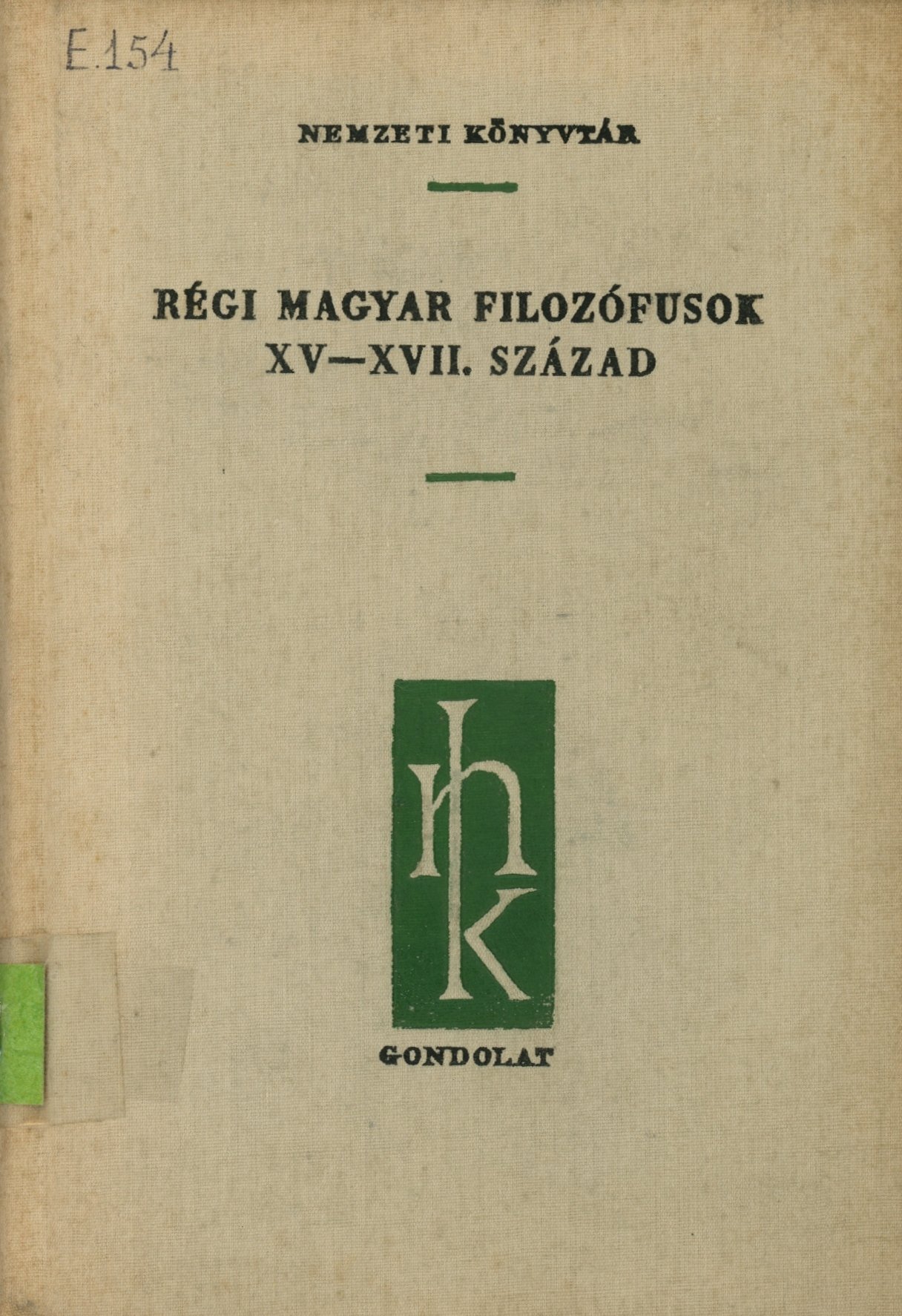 Régi Magyar Filozófusok (Erkel Ferenc Múzeum és Könyvtár, Gyula CC BY-NC-SA)