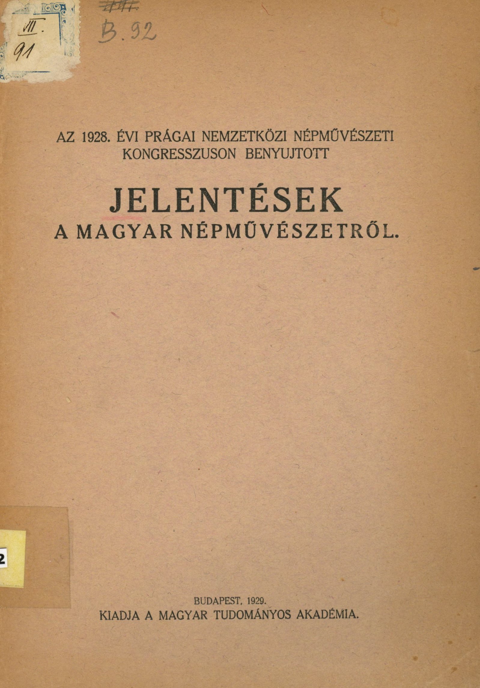 Jelentések a magyar népművészetről (Erkel Ferenc Múzeum és Könyvtár, Gyula CC BY-NC-SA)