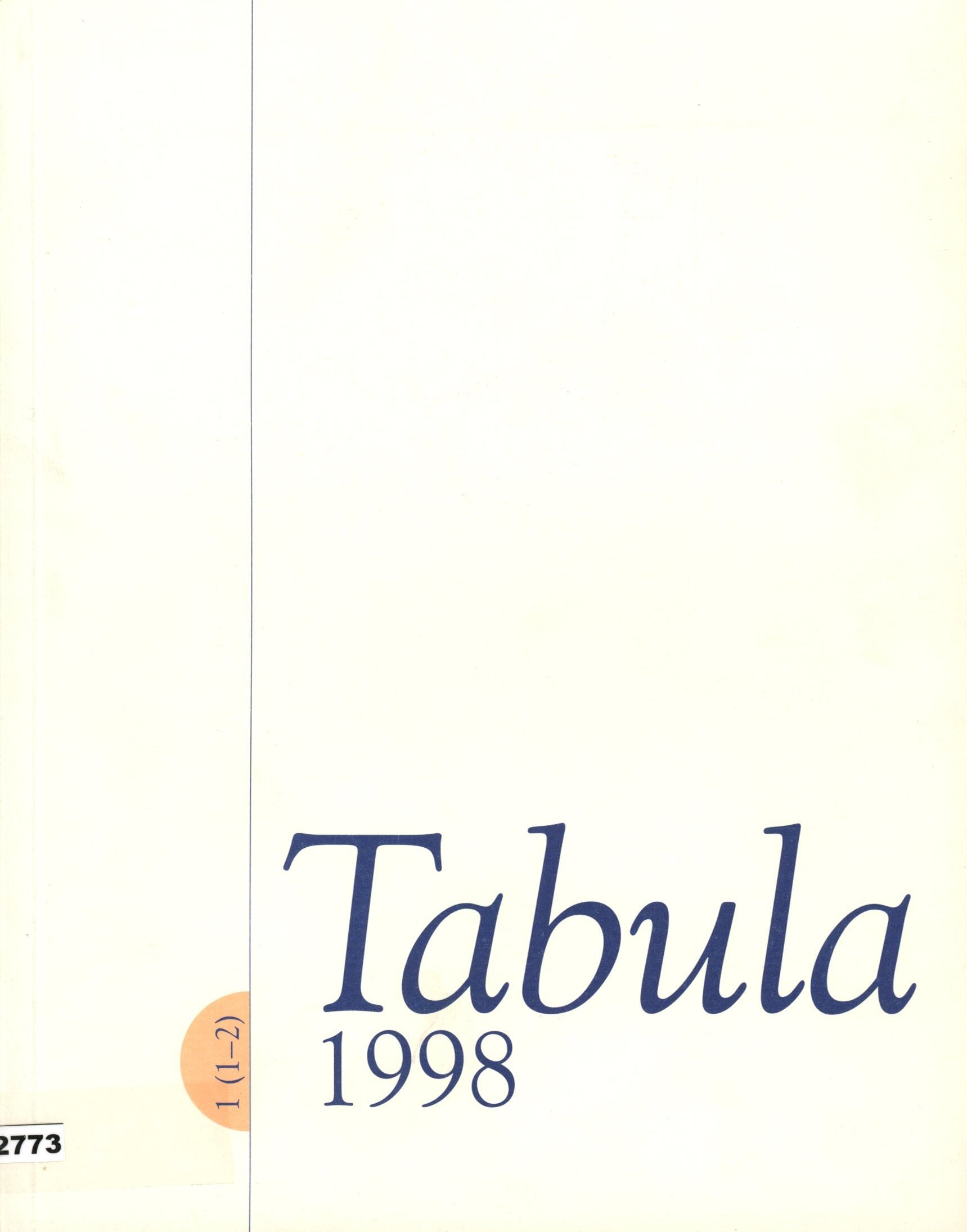Tabula 1998 1 (1-2) (Erkel Ferenc Múzeum és Könyvtár, Gyula CC BY-NC-SA)