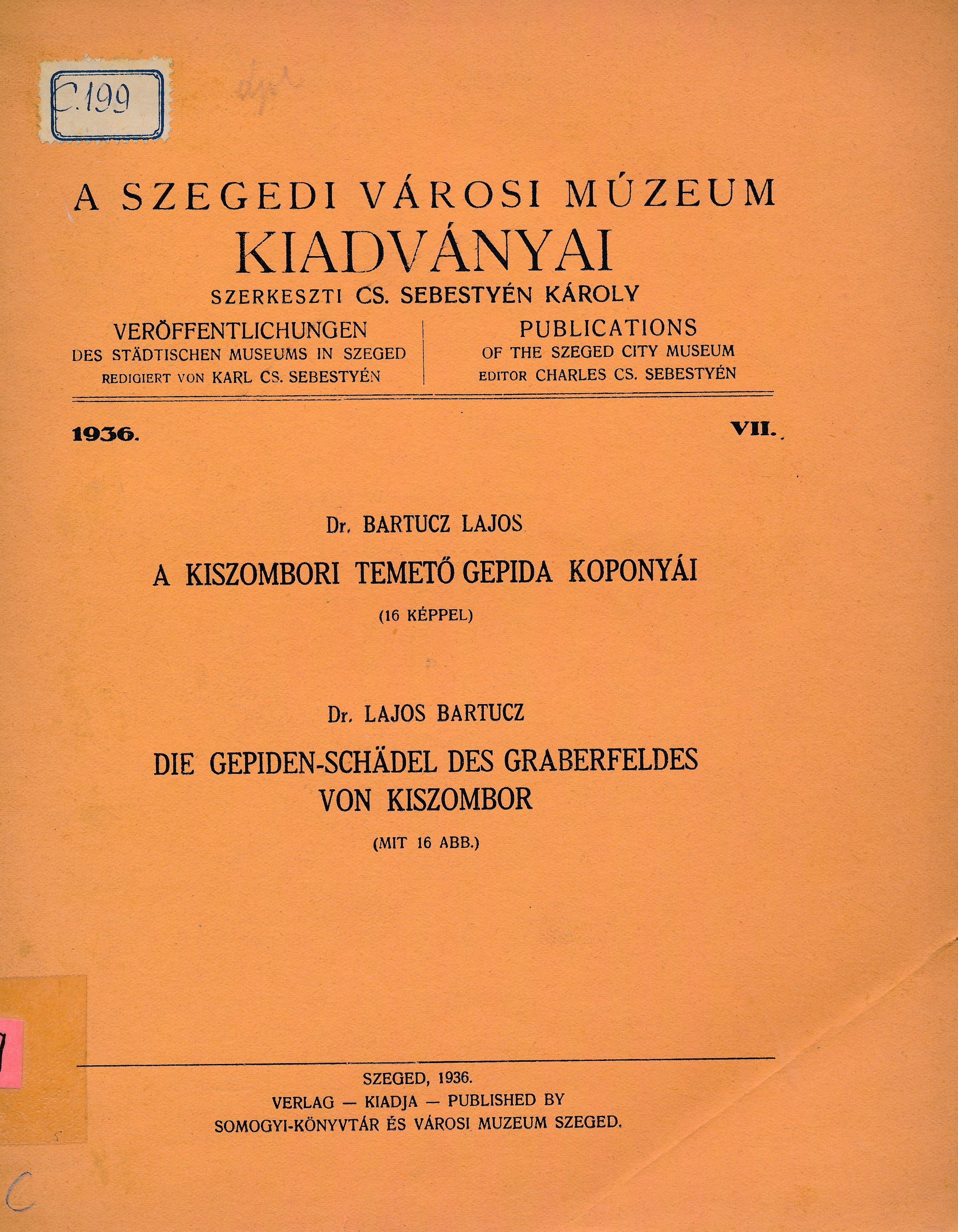 A kiszombori temető Gepida koponyái (Erkel Ferenc Múzeum és Könyvtár, Gyula CC BY-NC-SA)