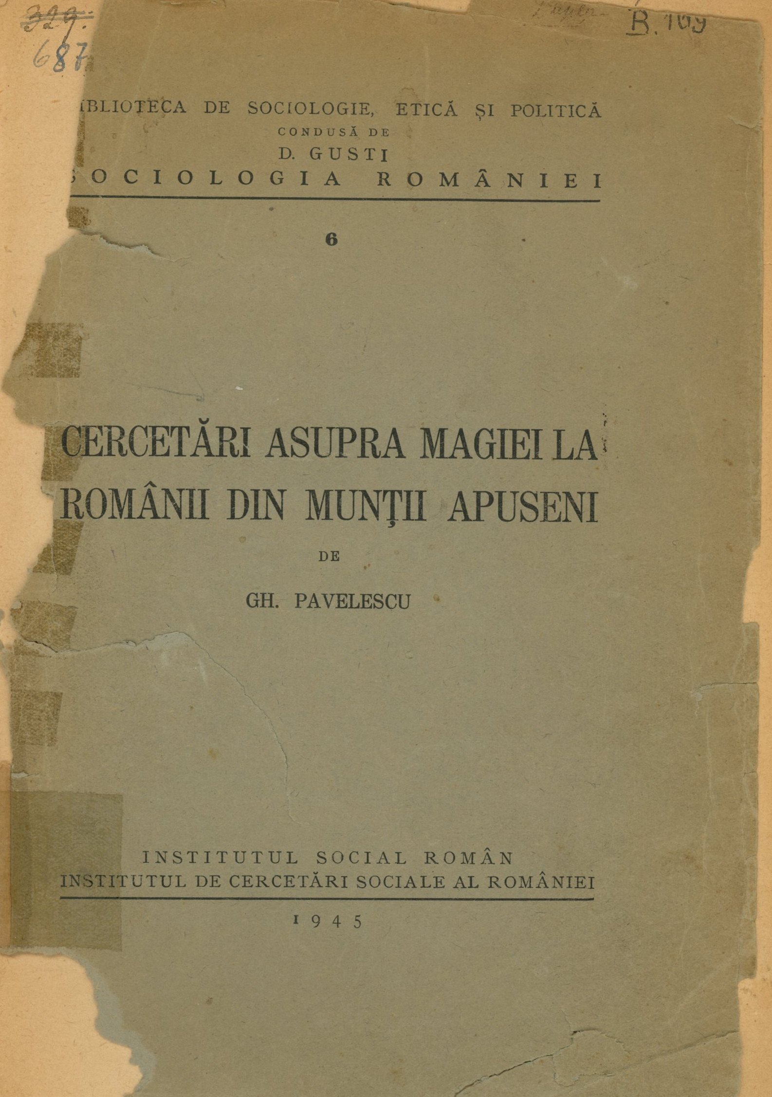 Cercetâri Asupra Magiei la Românii din Munth Apuseni (Erkel Ferenc Múzeum és Könyvtár, Gyula CC BY-NC-SA)