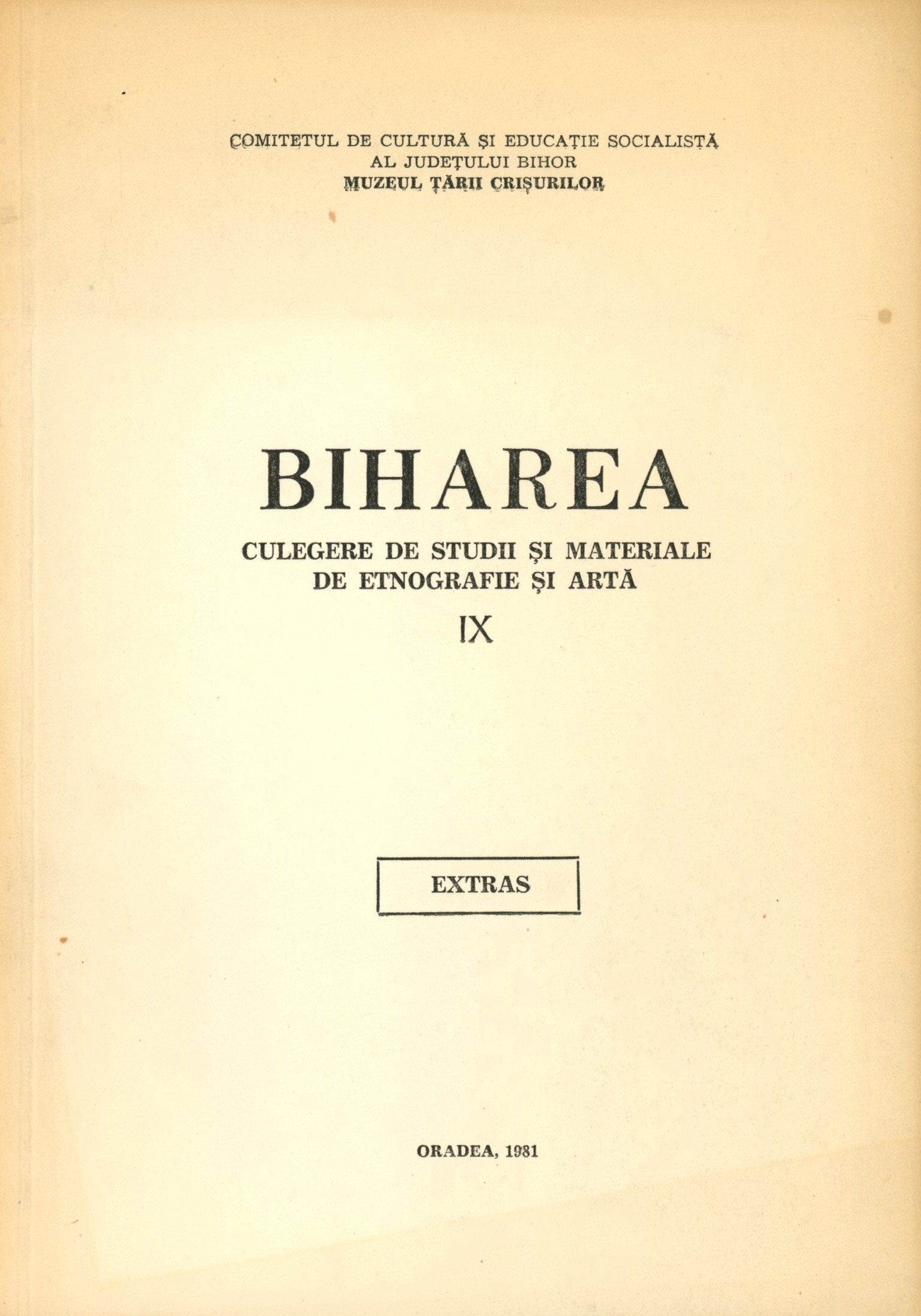 Biharea (Erkel Ferenc Múzeum és Könyvtár, Gyula CC BY-NC-SA)