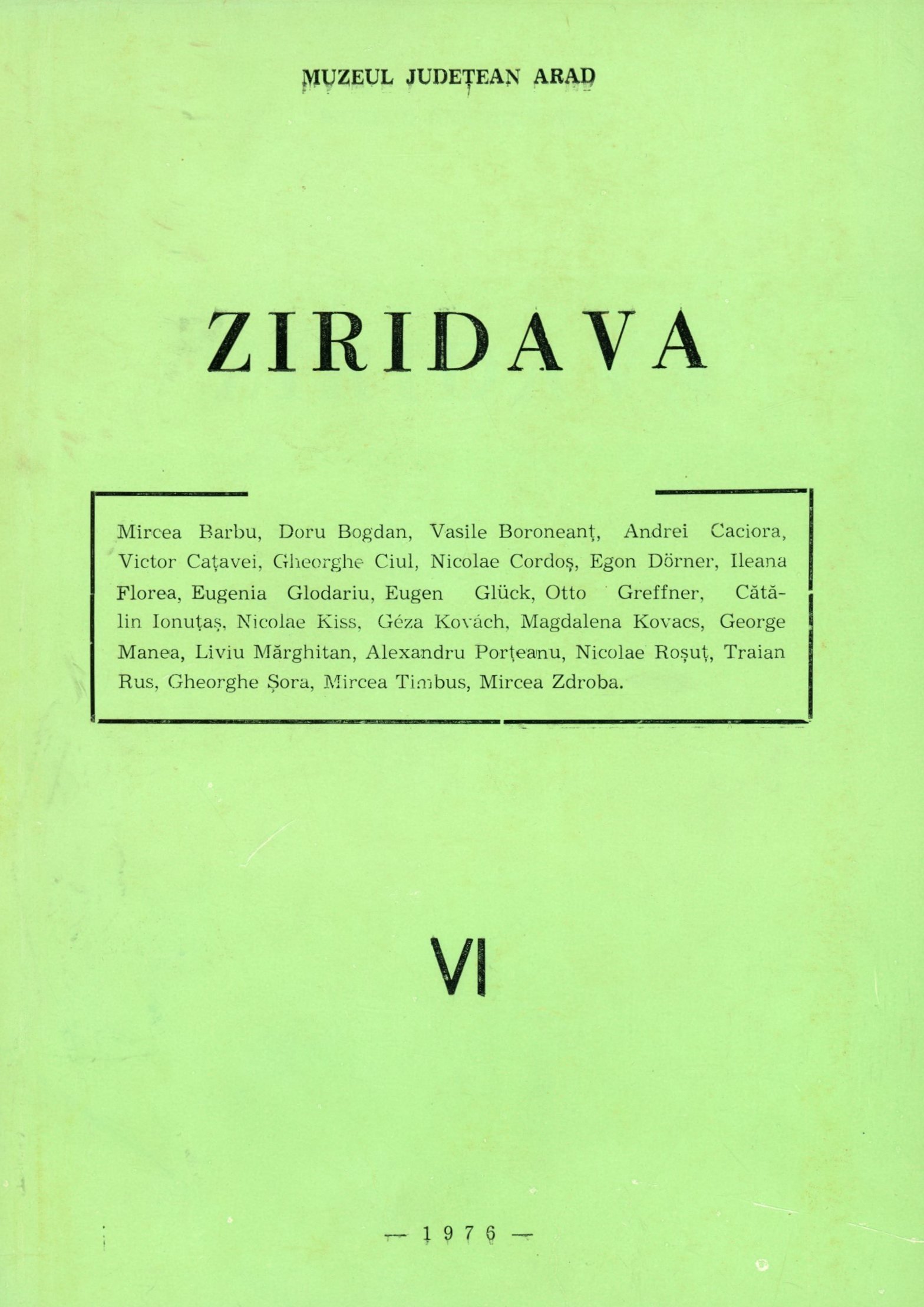 Ziridava VI (Erkel Ferenc Múzeum és Könyvtár, Gyula CC BY-NC-SA)