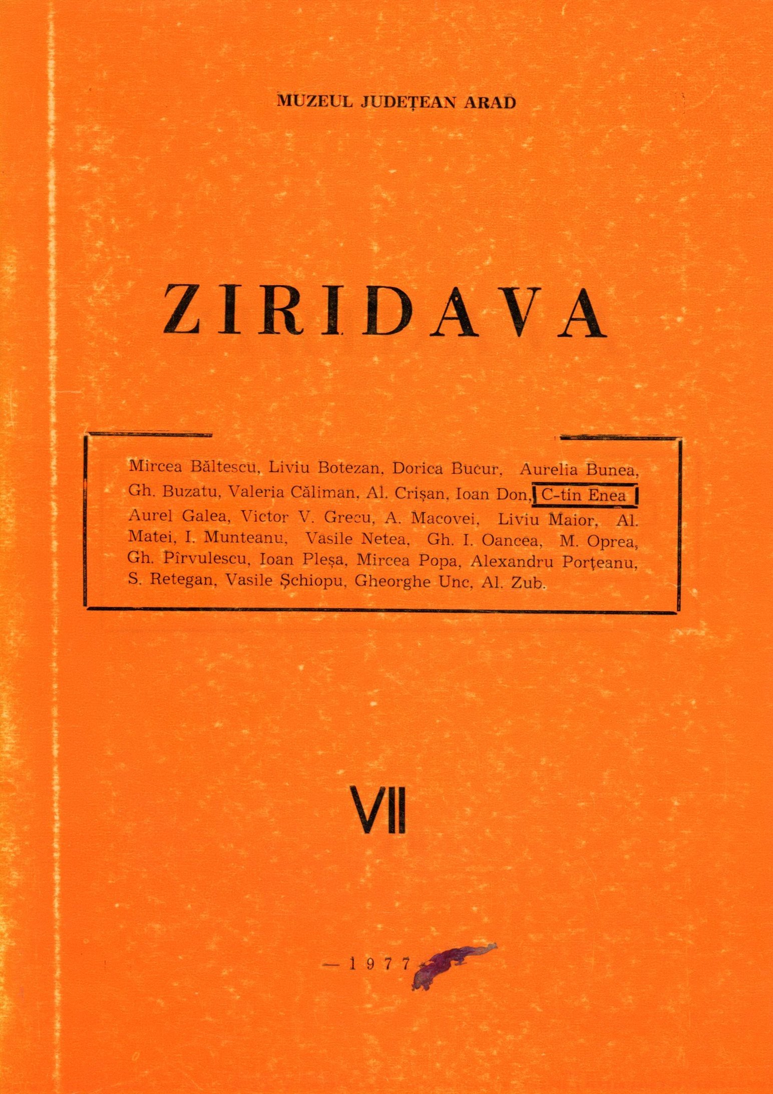 Ziridava VII (Erkel Ferenc Múzeum és Könyvtár, Gyula CC BY-NC-SA)