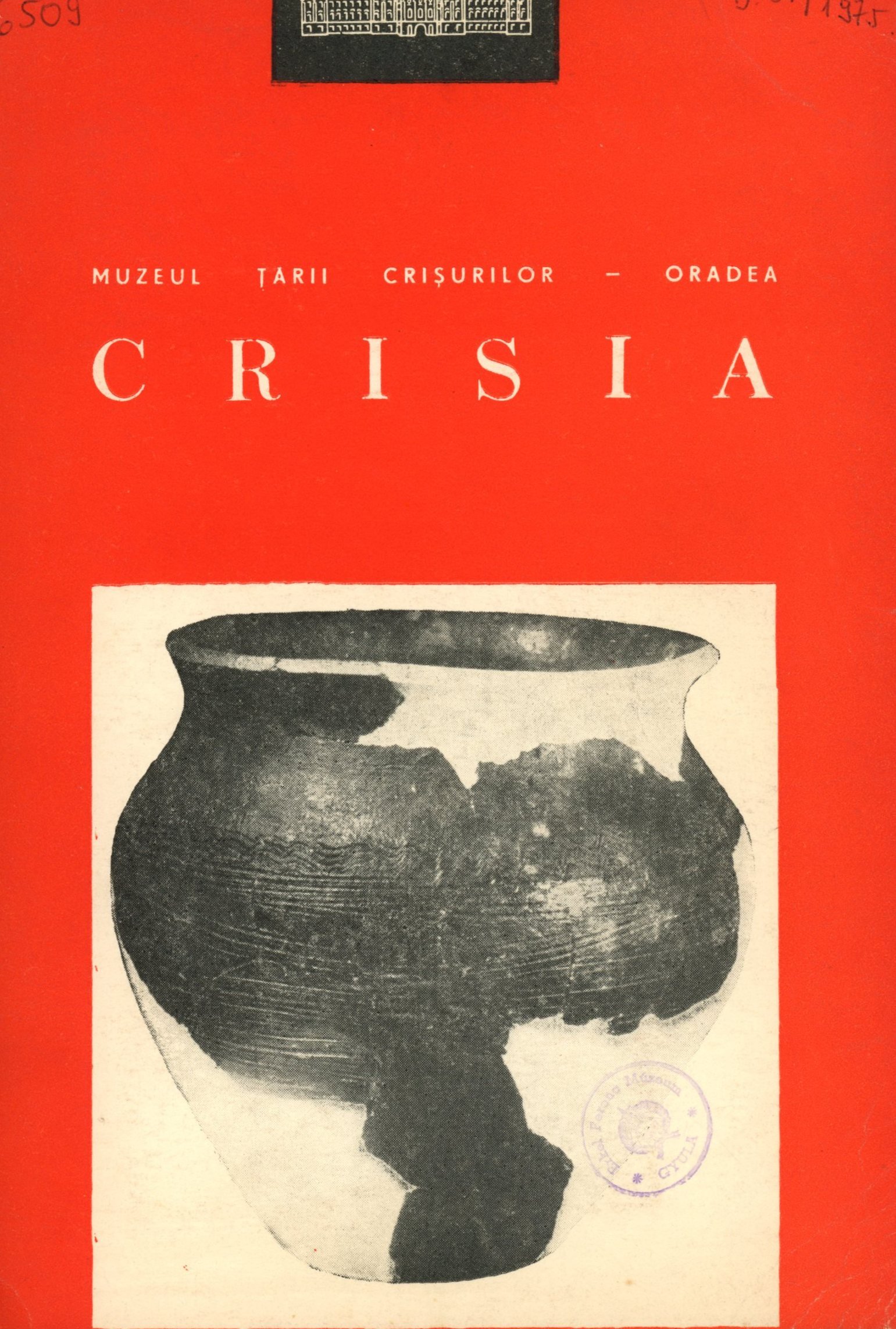 Crisia MCMLXXV (Erkel Ferenc Múzeum és Könyvtár, Gyula CC BY-NC-SA)