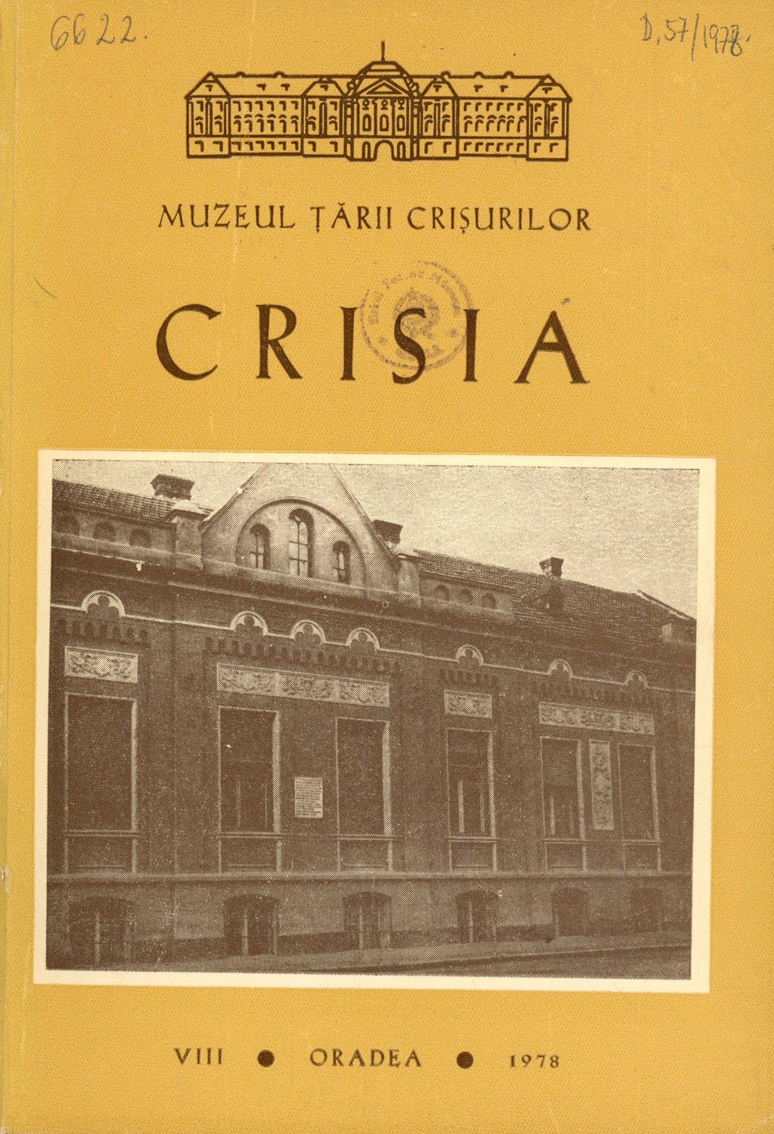 Crisia VIII, MCMLXXVIII (Erkel Ferenc Múzeum és Könyvtár, Gyula CC BY-NC-SA)