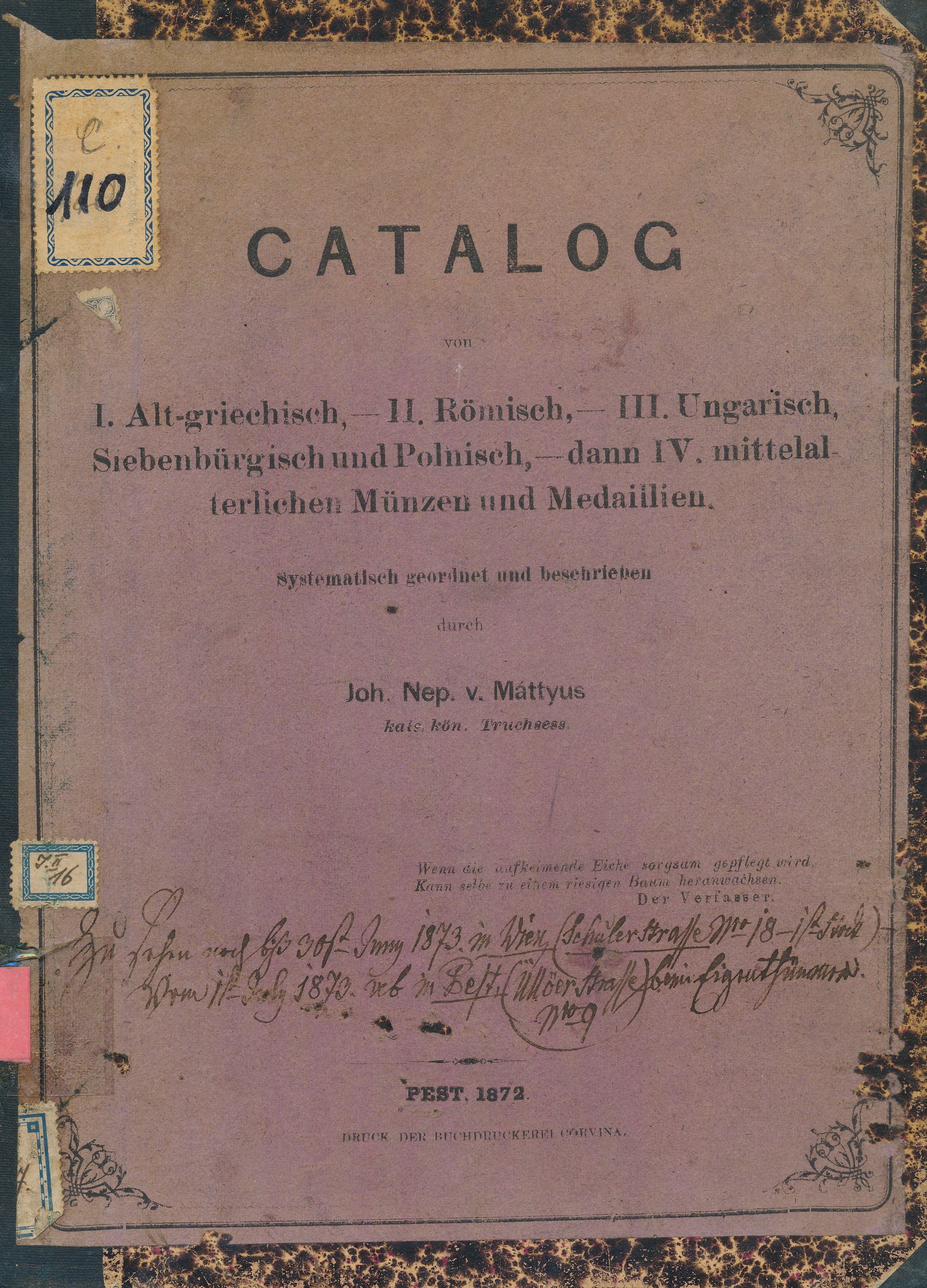Catalog (Erkel Ferenc Múzeum és Könyvtár, Gyula CC BY-NC-SA)