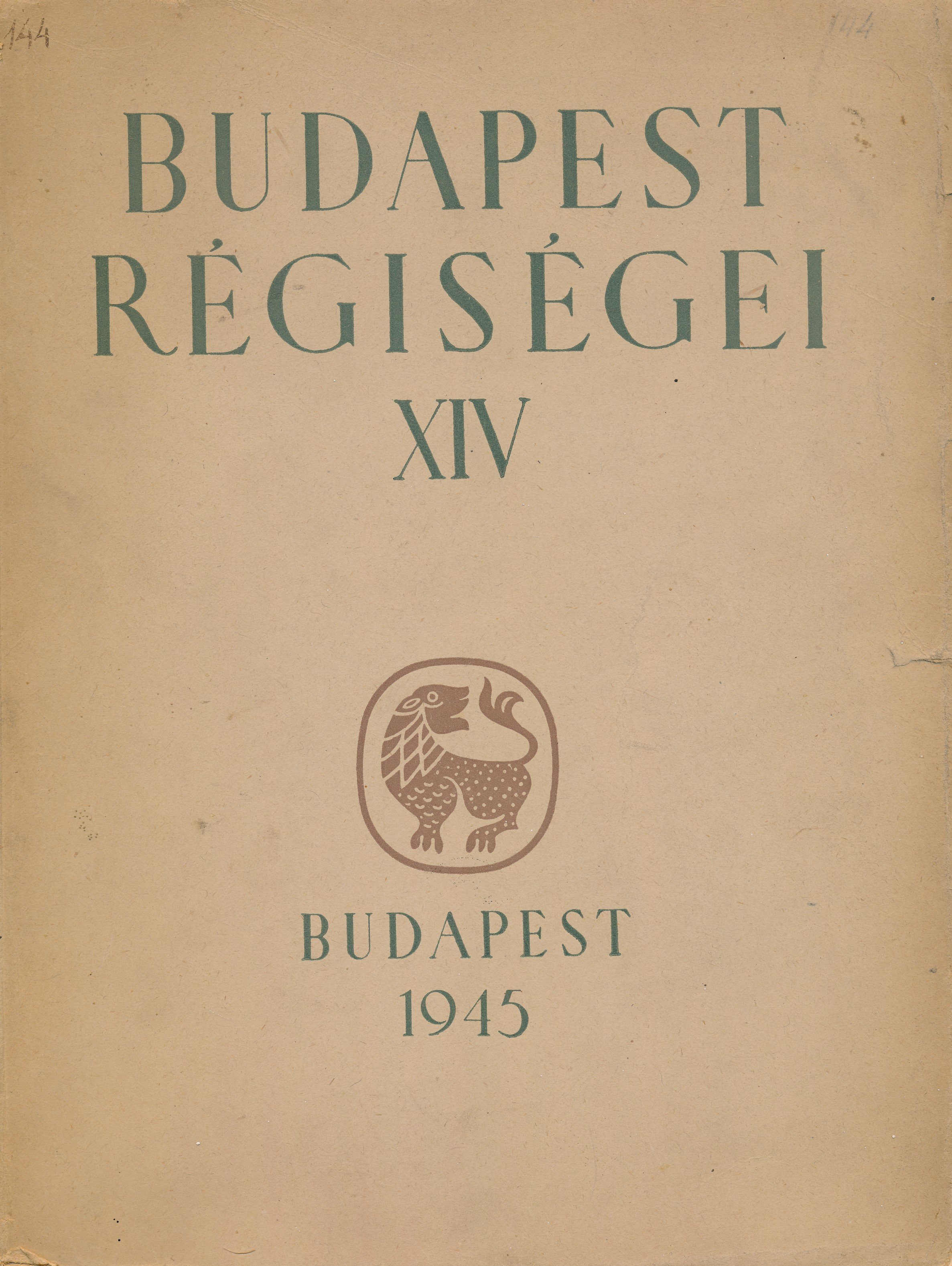 Budapest régiségei XIV. (Erkel Ferenc Múzeum és Könyvtár, Gyula CC BY-NC-SA)
