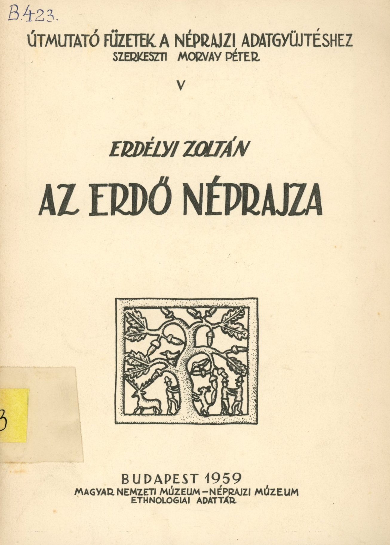 Erdélyi Zoltán (Erkel Ferenc Múzeum és Könyvtár, Gyula CC BY-NC-SA)