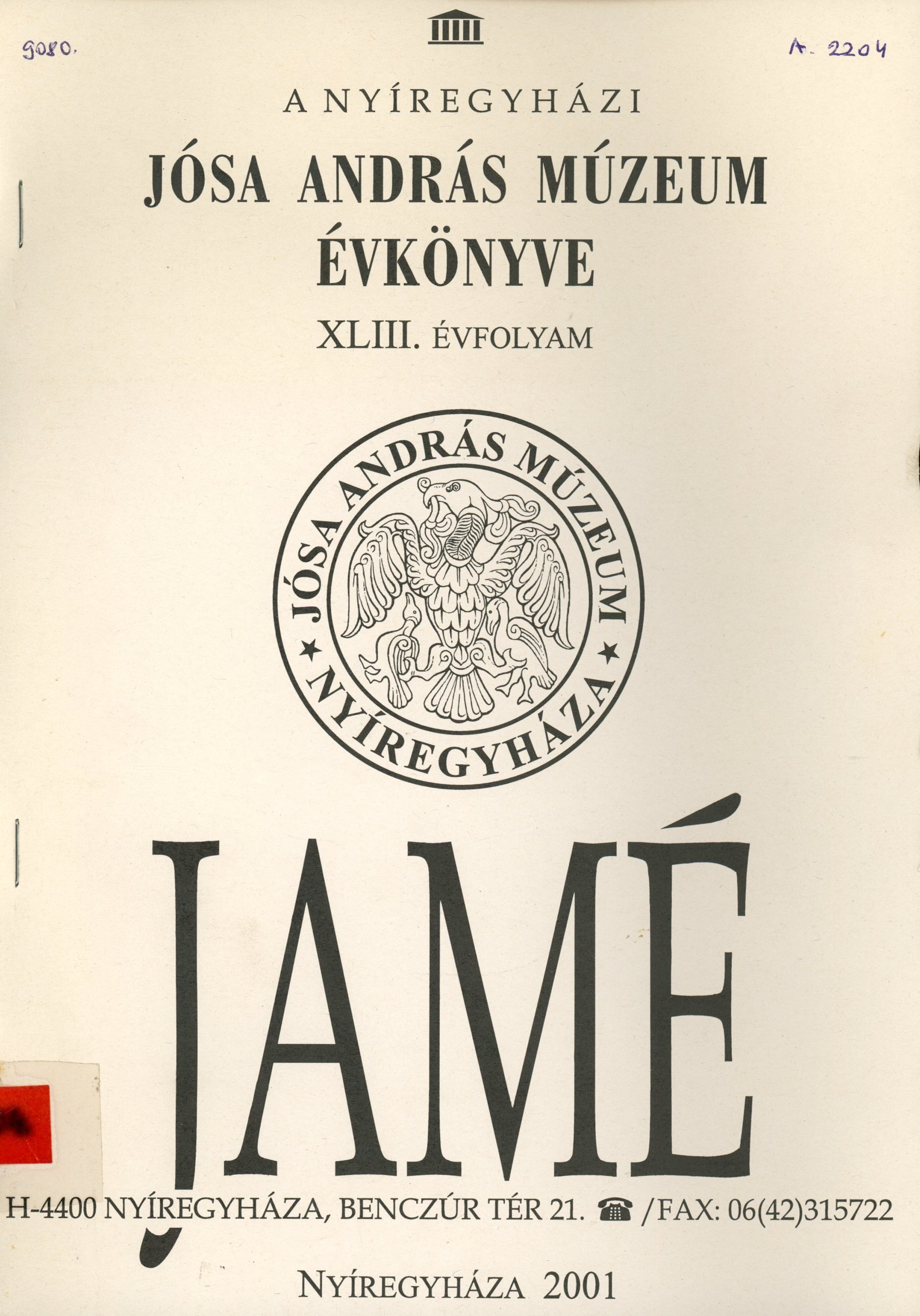 JAMÉ (Erkel Ferenc Múzeum és Könyvtár, Gyula CC BY-NC-SA)
