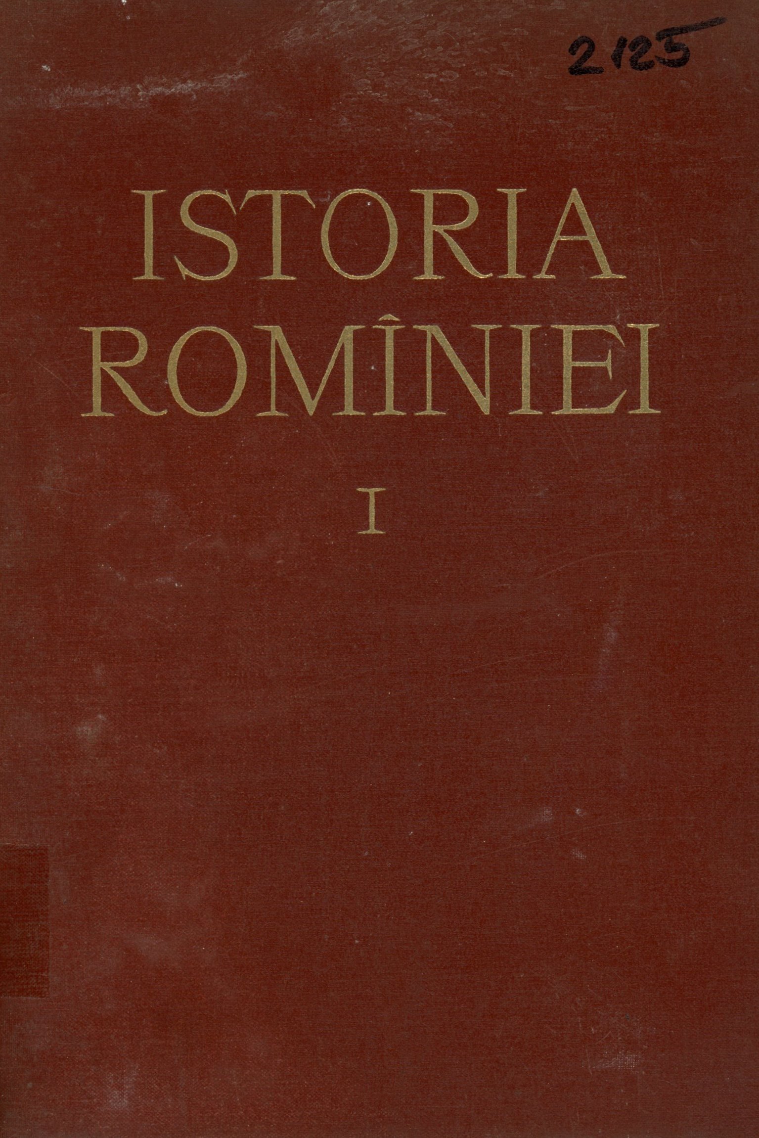 Istoria Romîniei I. (Erkel Ferenc Múzeum és Könyvtár, Gyula CC BY-NC-SA)