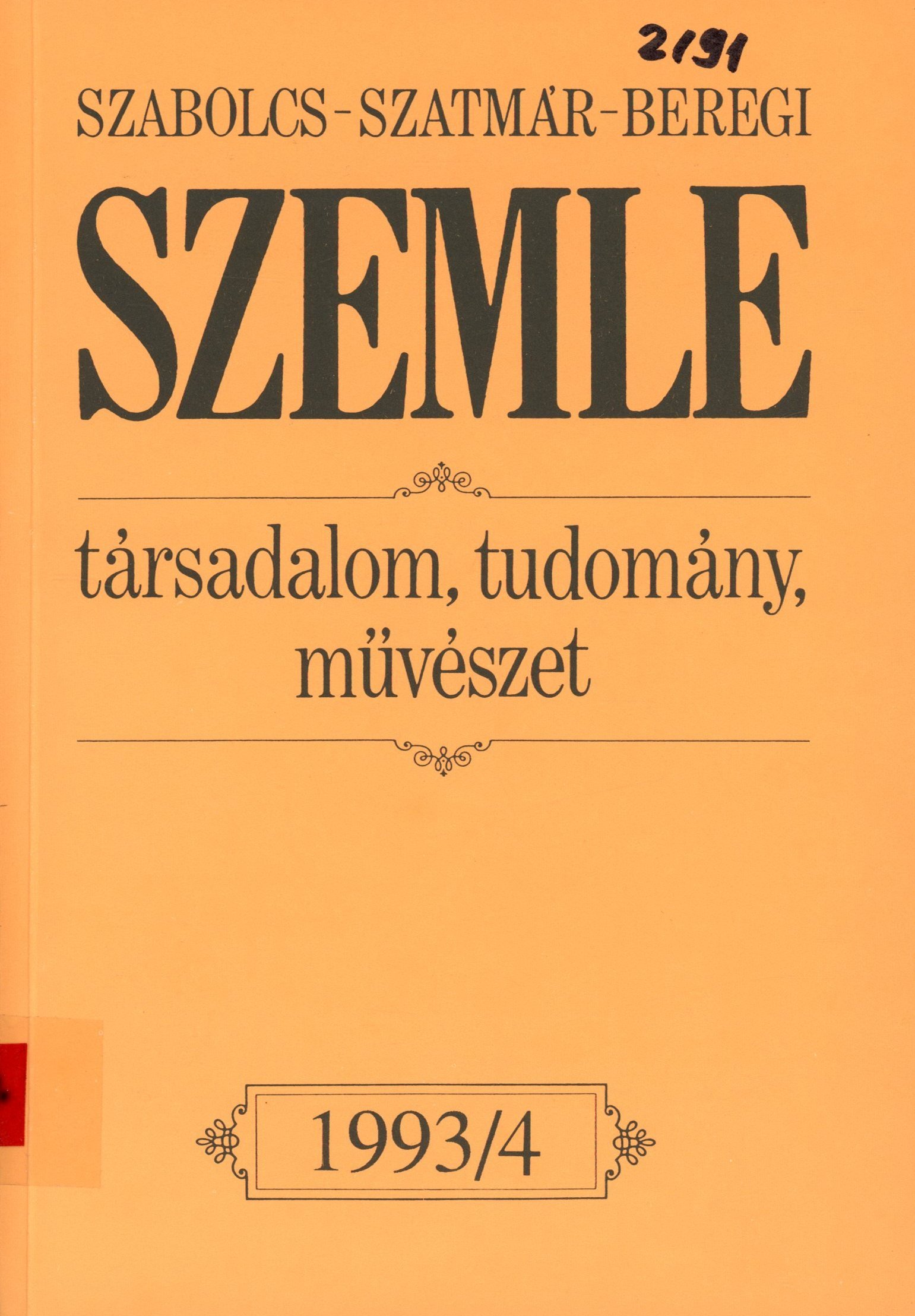 Szemle (Erkel Ferenc Múzeum és Könyvtár, Gyula CC BY-NC-SA)