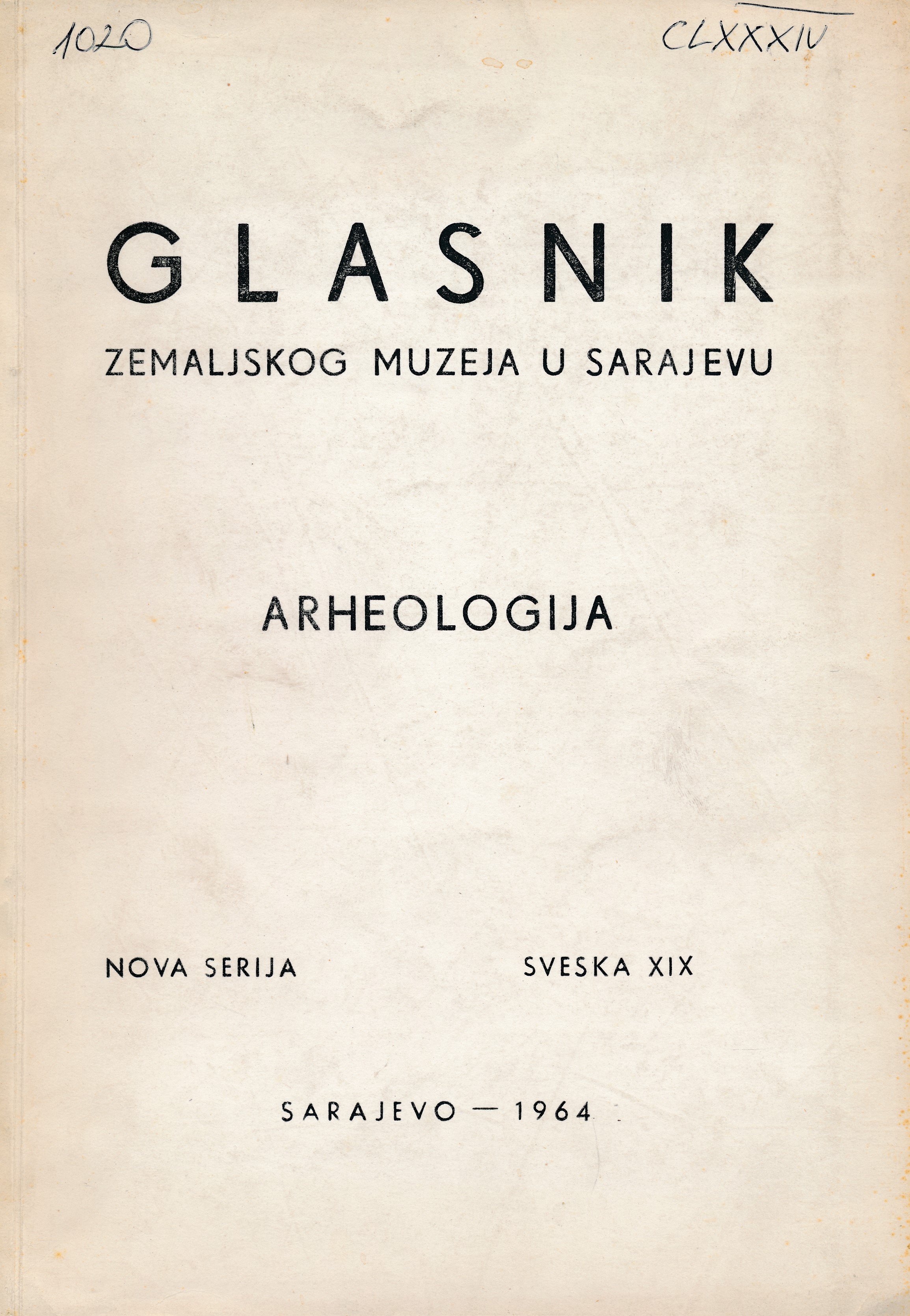 Glasnik 1964. (Erkel Ferenc Múzeum és Könyvtár, Gyula CC BY-NC-SA)