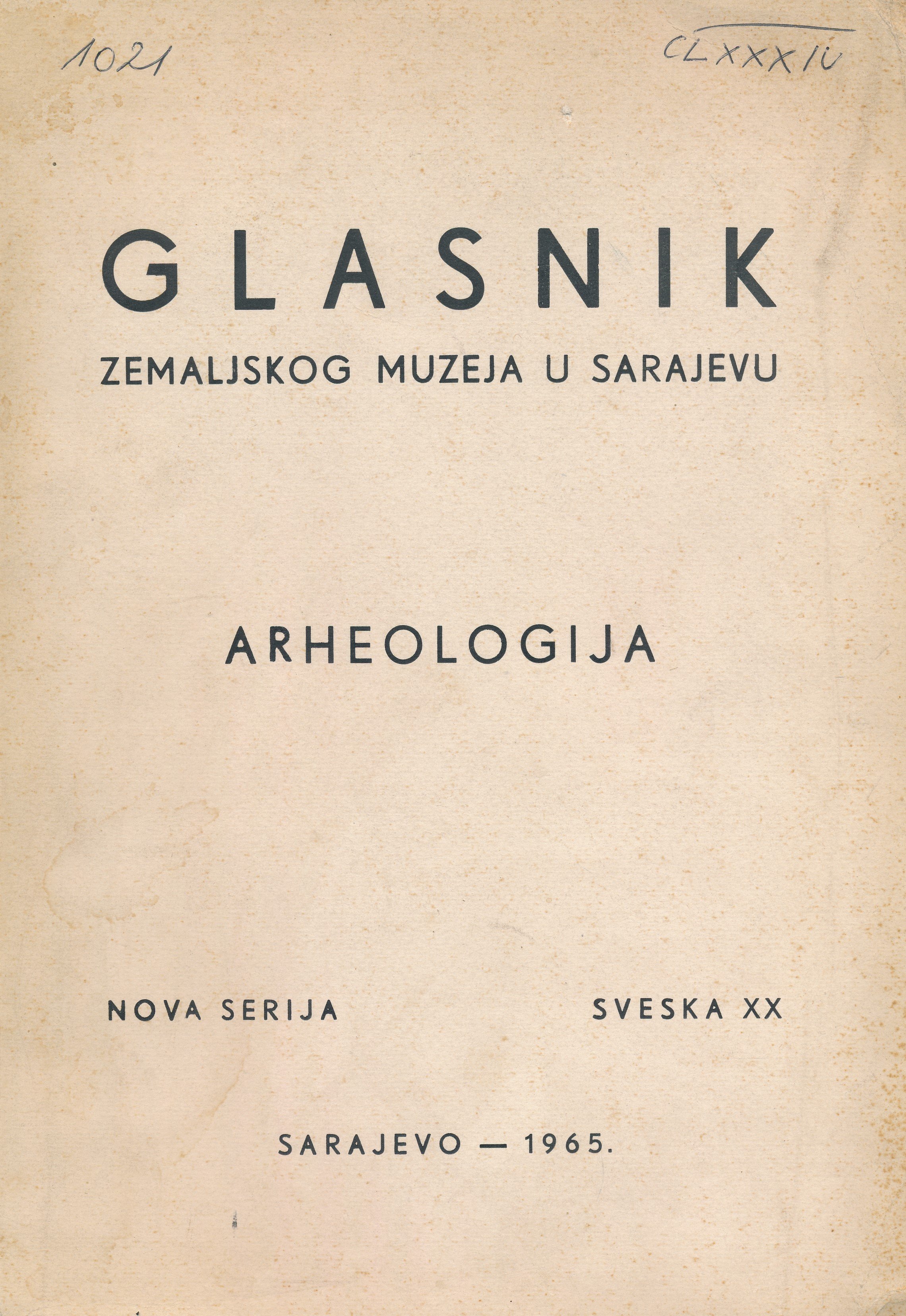 Glasnik 1965. (Erkel Ferenc Múzeum és Könyvtár, Gyula CC BY-NC-SA)