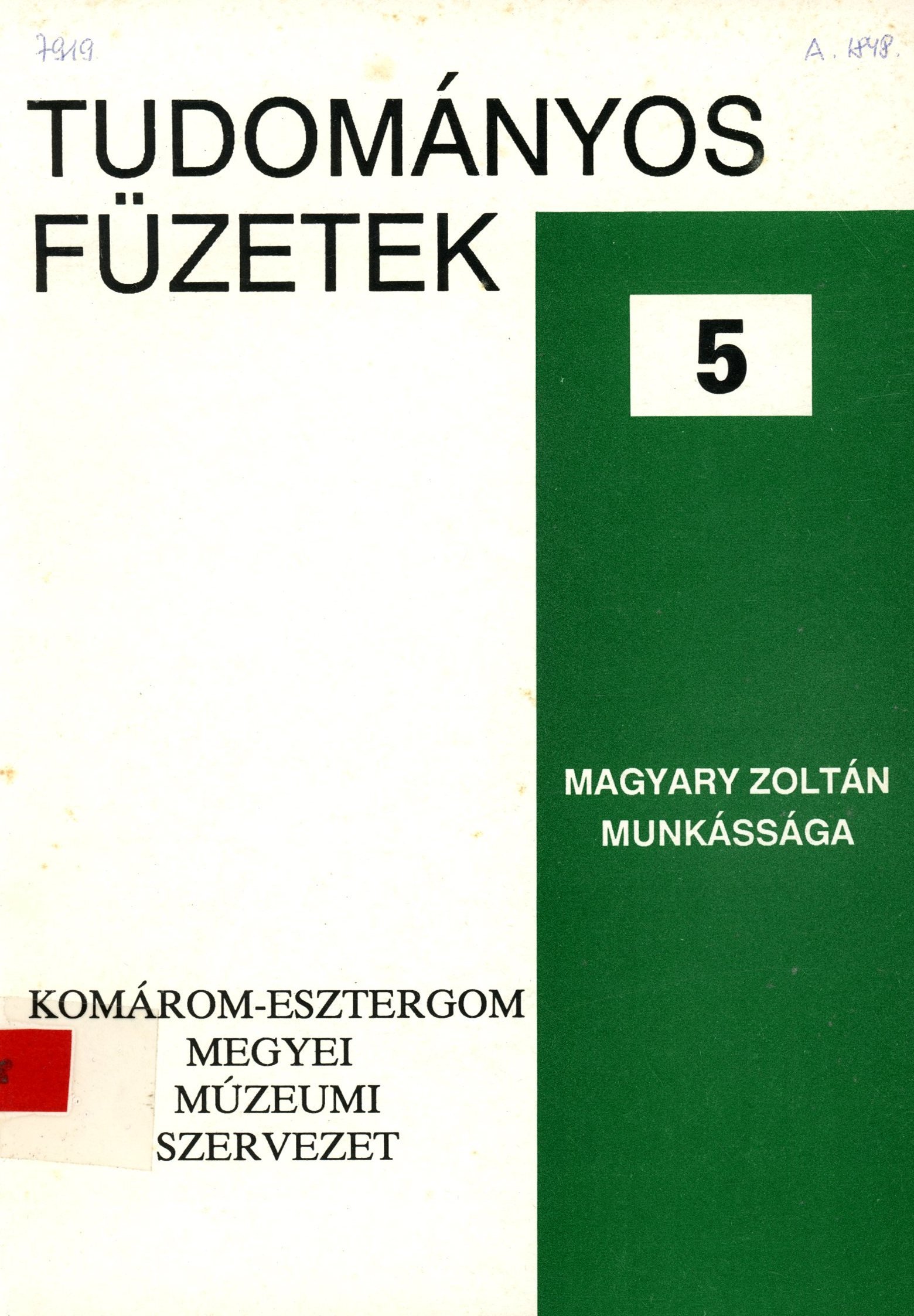 Magyary Zoltán munkássága (Erkel Ferenc Múzeum és Könyvtár, Gyula CC BY-NC-SA)