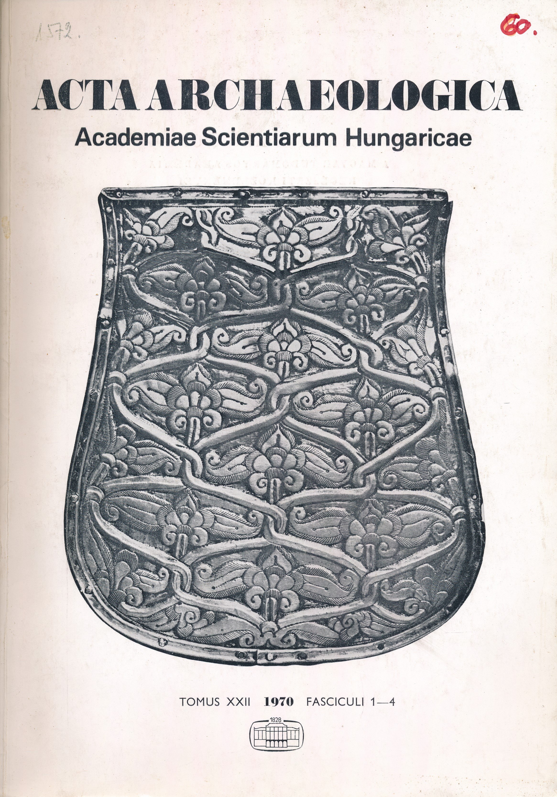 Acta Archaeologica 1970. XXII. 1 - 4. (Erkel Ferenc Területi Múzeum, Gyula CC BY-NC-SA)