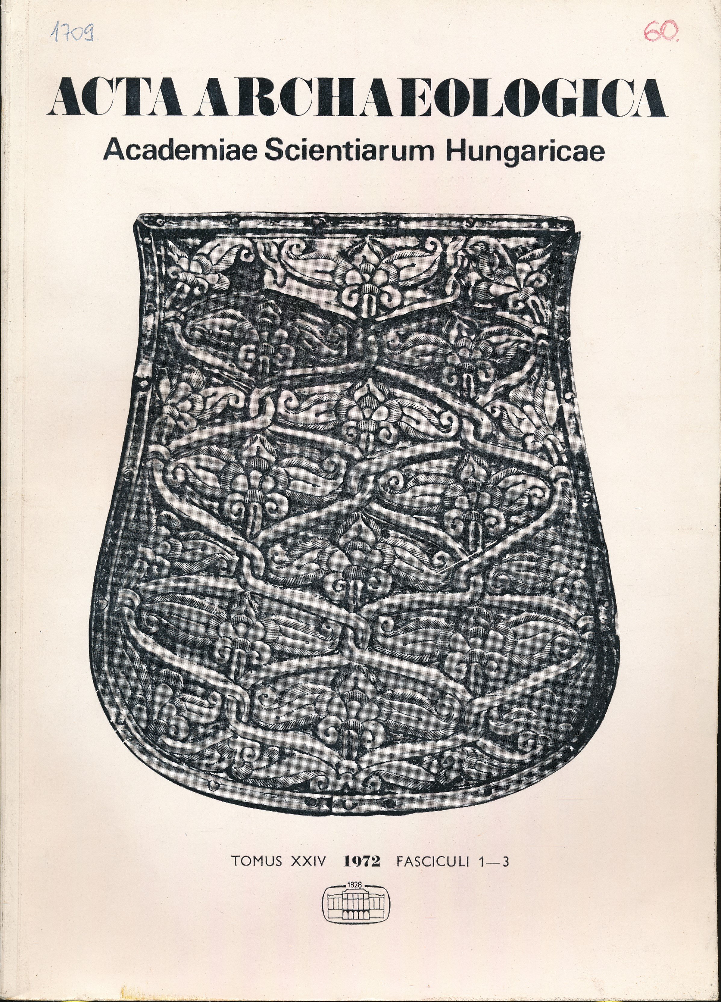 Acta Archaeologica 1972. XXIV. 1 - 3. (Erkel Ferenc Területi Múzeum, Gyula CC BY-NC-SA)