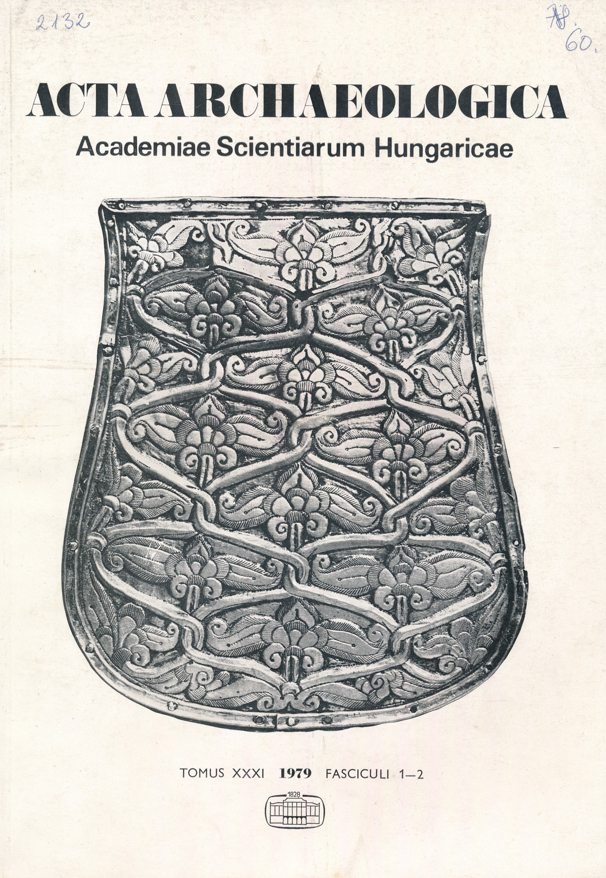 Acta Archaeologica 1979. XXXI. 1 - 2. (Erkel Ferenc Területi Múzeum, Gyula CC BY-NC-SA)