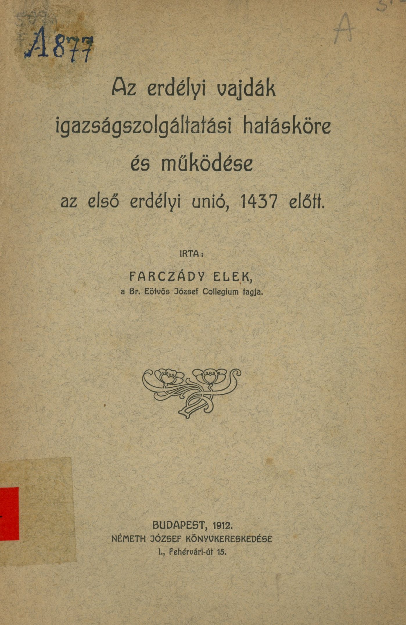 Farczády Elek (Erkel Ferenc Területi Múzeum, Gyula CC BY-NC-SA)