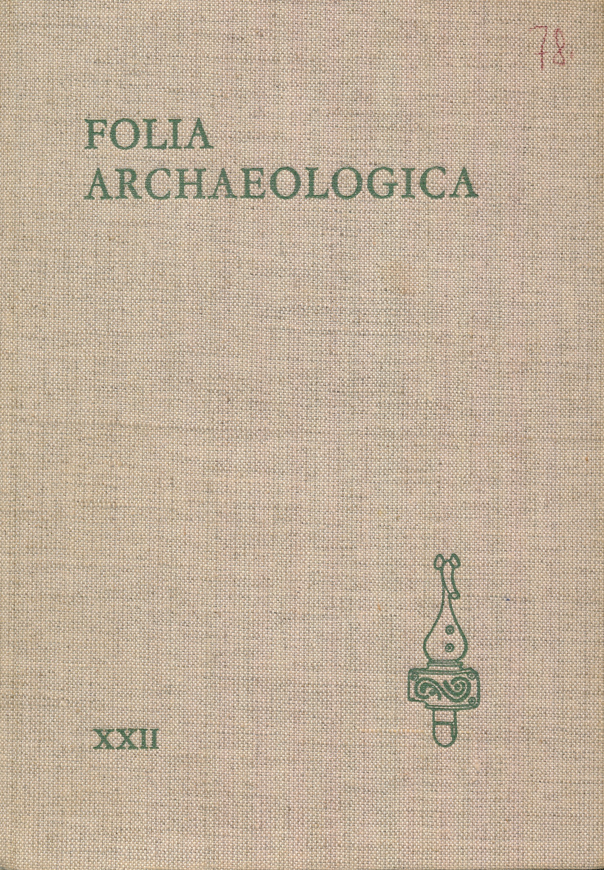 Folia archaeologica XXII. (Erkel Ferenc Területi Múzeum, Gyula CC BY-NC-SA)