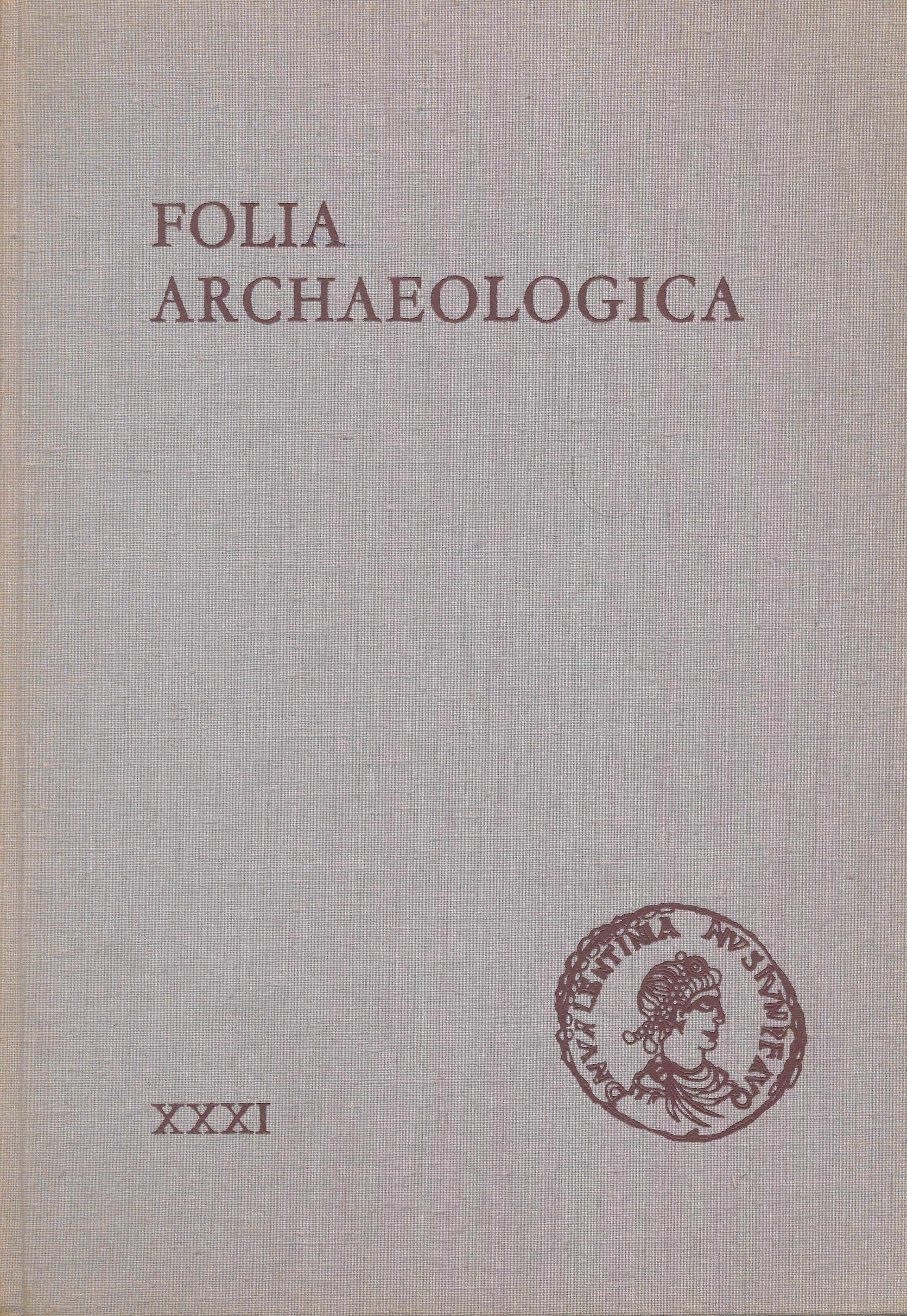 Folia archaeologica XXXI. (Erkel Ferenc Területi Múzeum, Gyula CC BY-NC-SA)