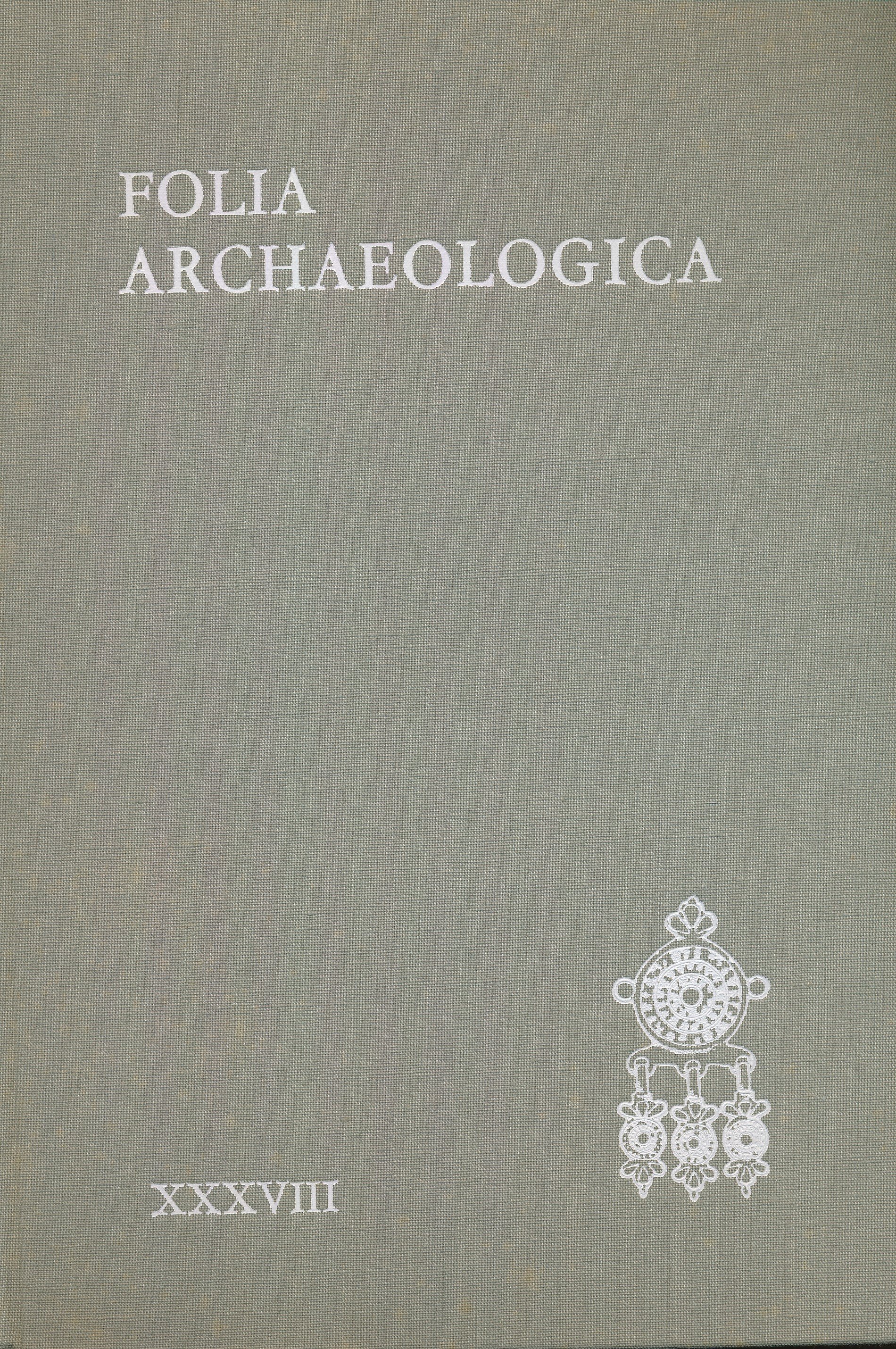 Folia archaeologica XXXVIII. (Erkel Ferenc Területi Múzeum, Gyula CC BY-NC-SA)