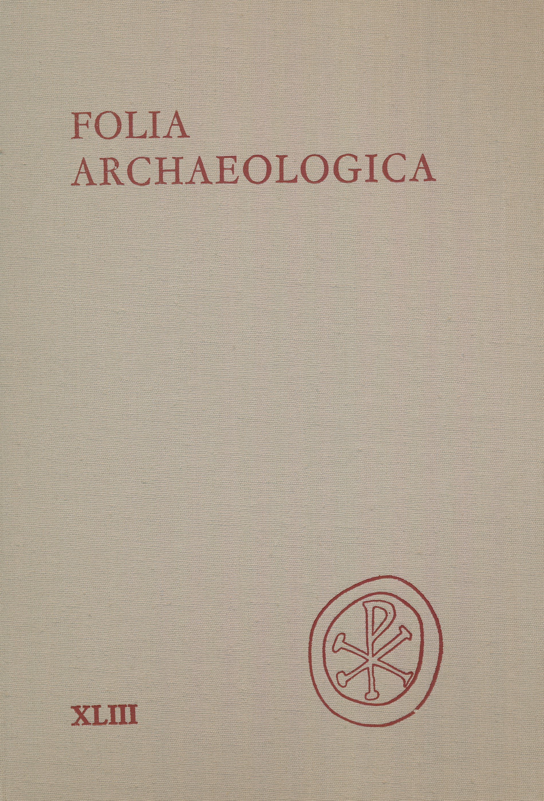 Folia archaeologica XLIII (Erkel Ferenc Területi Múzeum, Gyula CC BY-NC-SA)