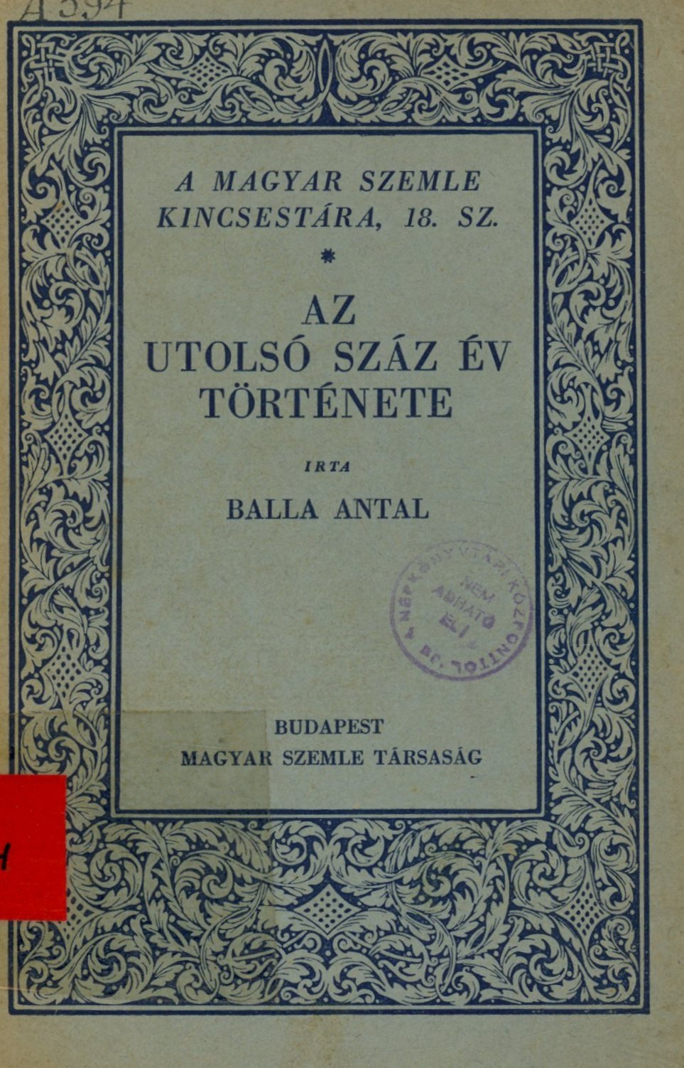 Balla Antal (Erkel Ferenc Területi Múzeum, Gyula CC BY-NC-SA)
