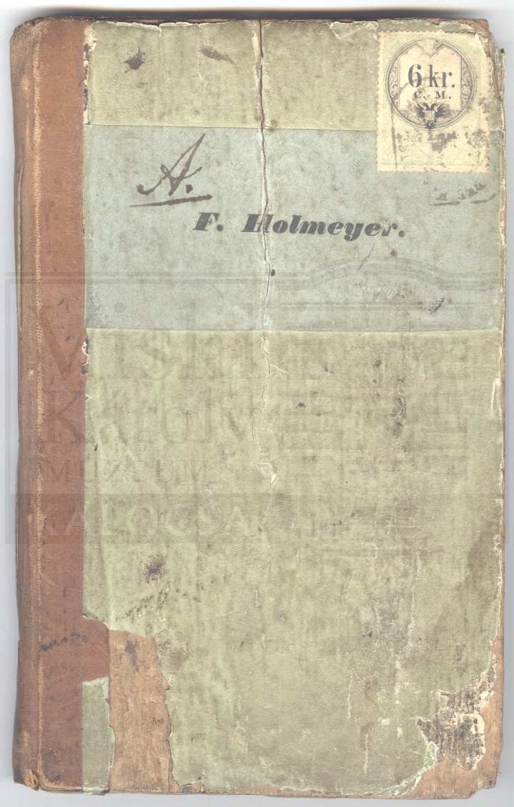 Vándorkönyv (Viski Károly Múzeum Kalocsa RR-F)