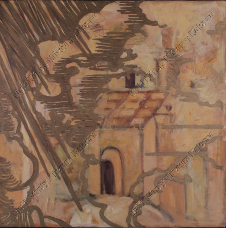 Festmény, "Ikon részlet" (Viski Károly Múzeum Kalocsa RR-F)