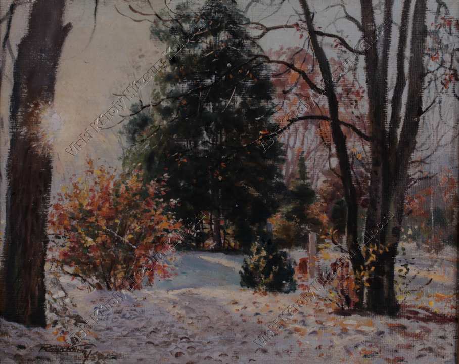 Festmény, "Novemberi reggel" (Viski Károly Múzeum Kalocsa RR-F)